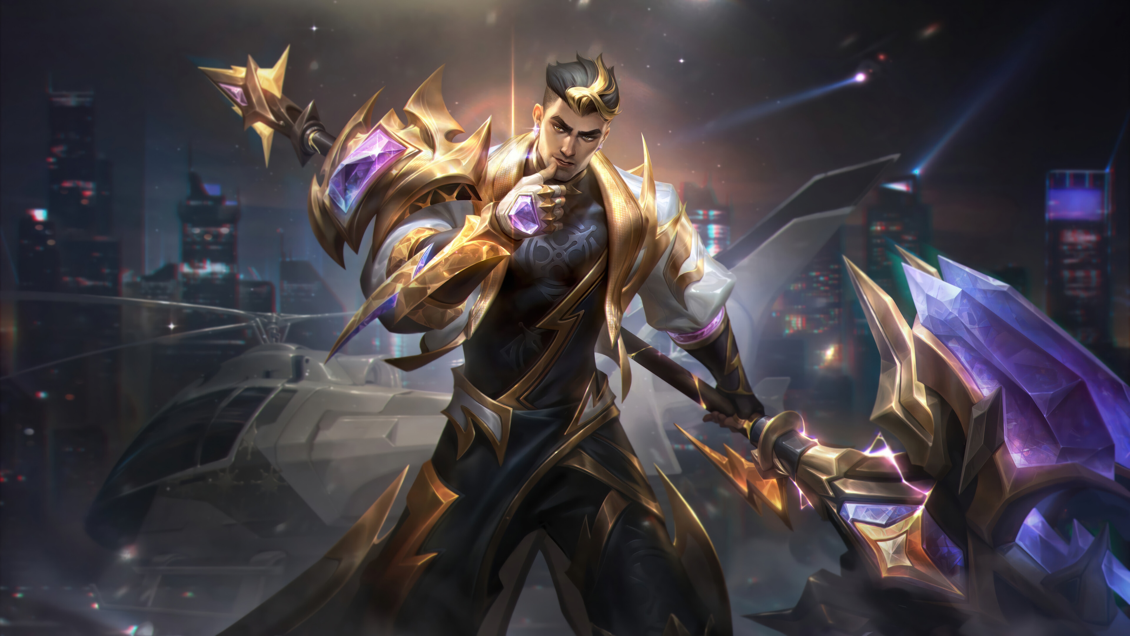 Jayce from League of Legends 4K Splash Art HD Wallpaper