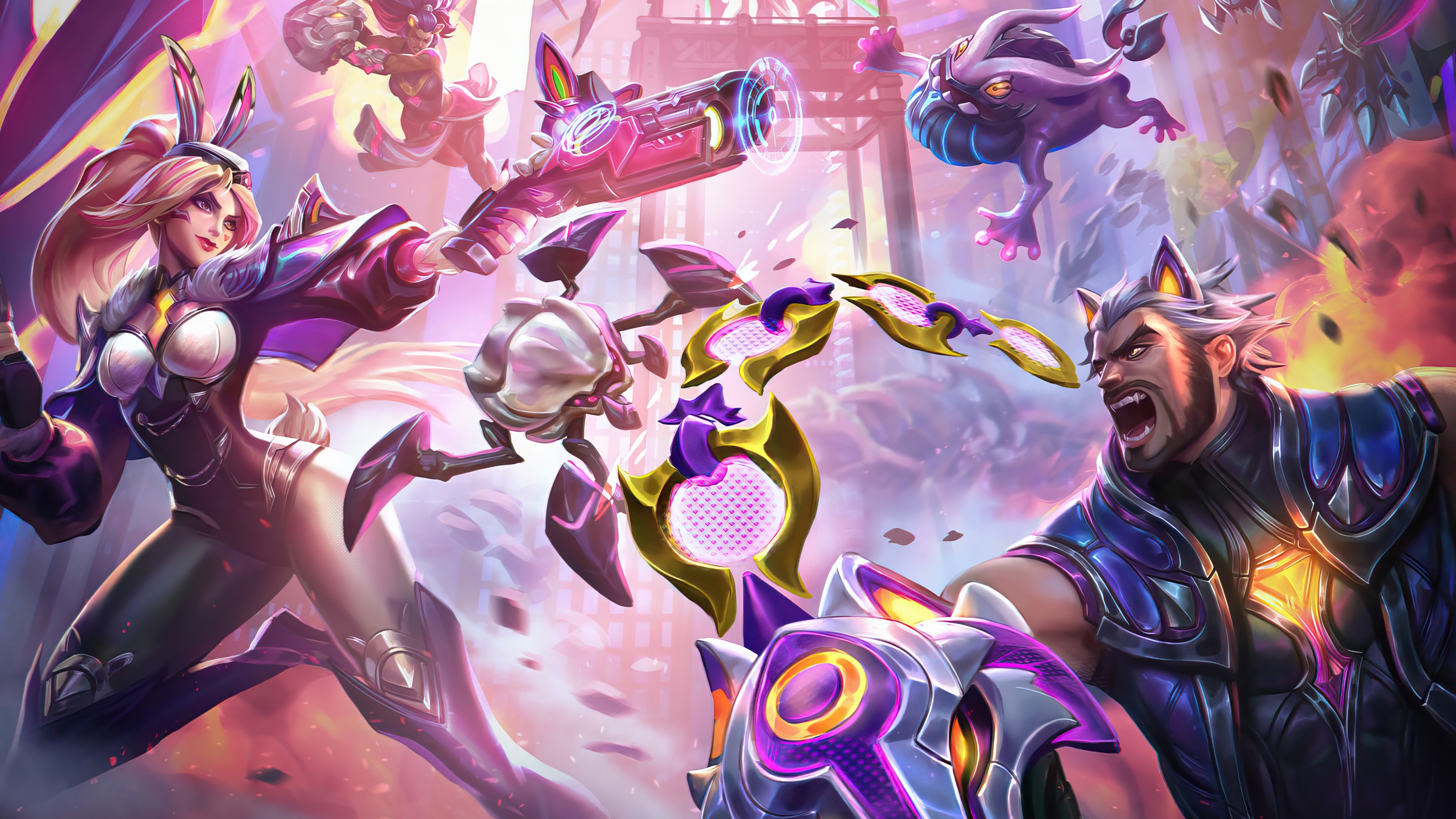 Miss Fortune, Sylas, and Anima Squad in 4K HD Wallpaper