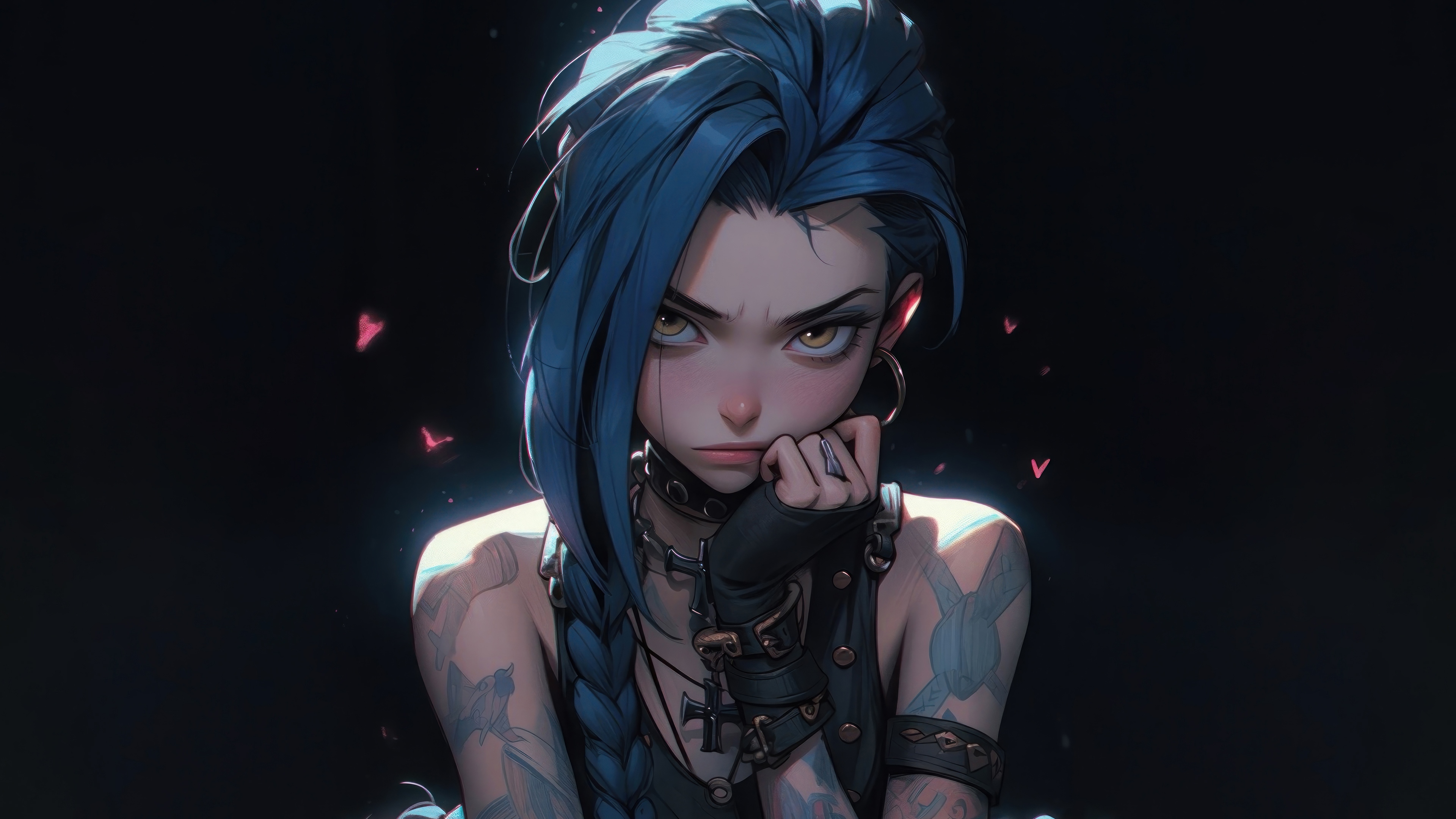Jinx from Arcane League of Legends 4K HD Wallpaper