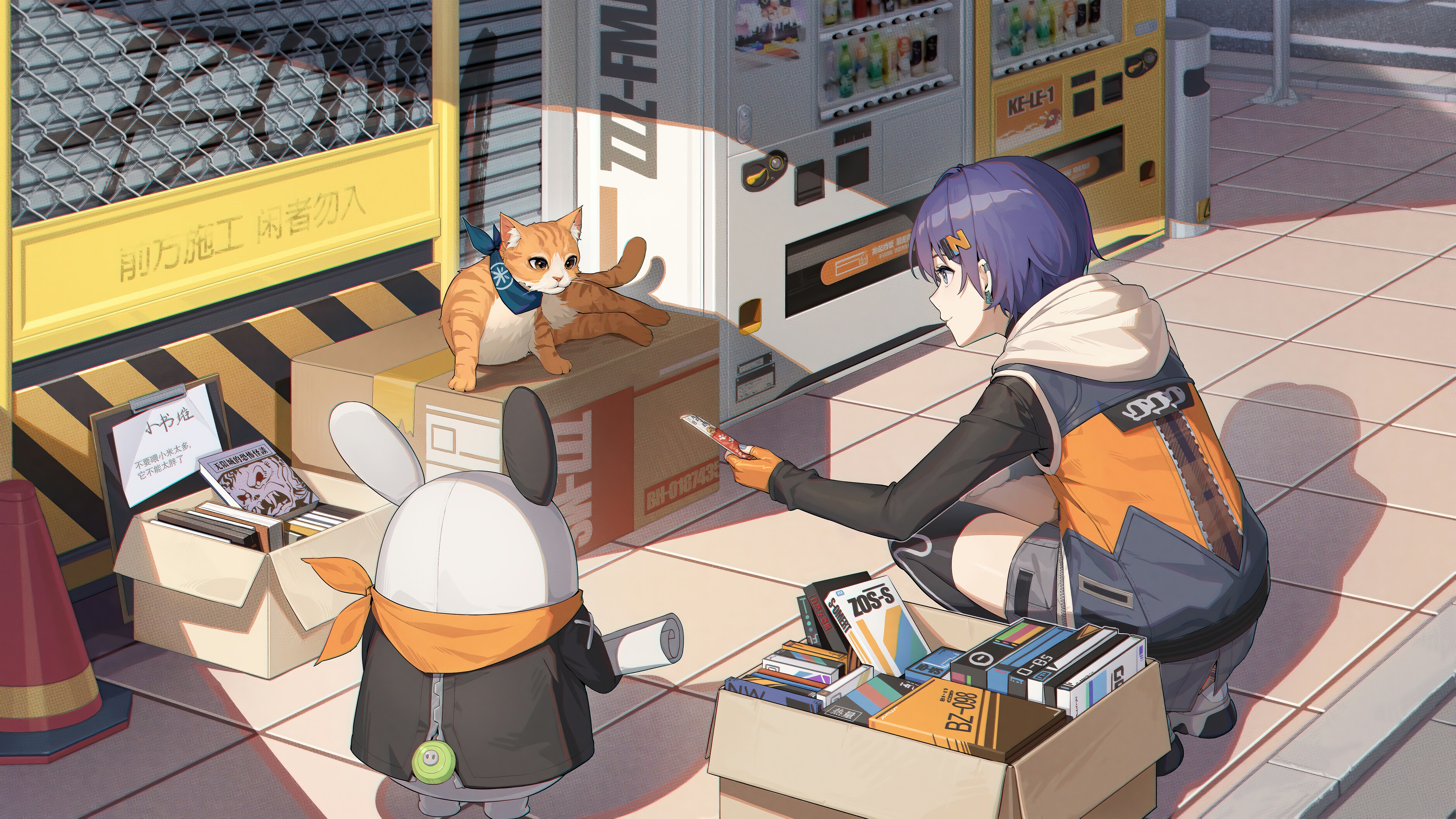 Zenless Zone Zero Belle and Cat HD Wallpaper