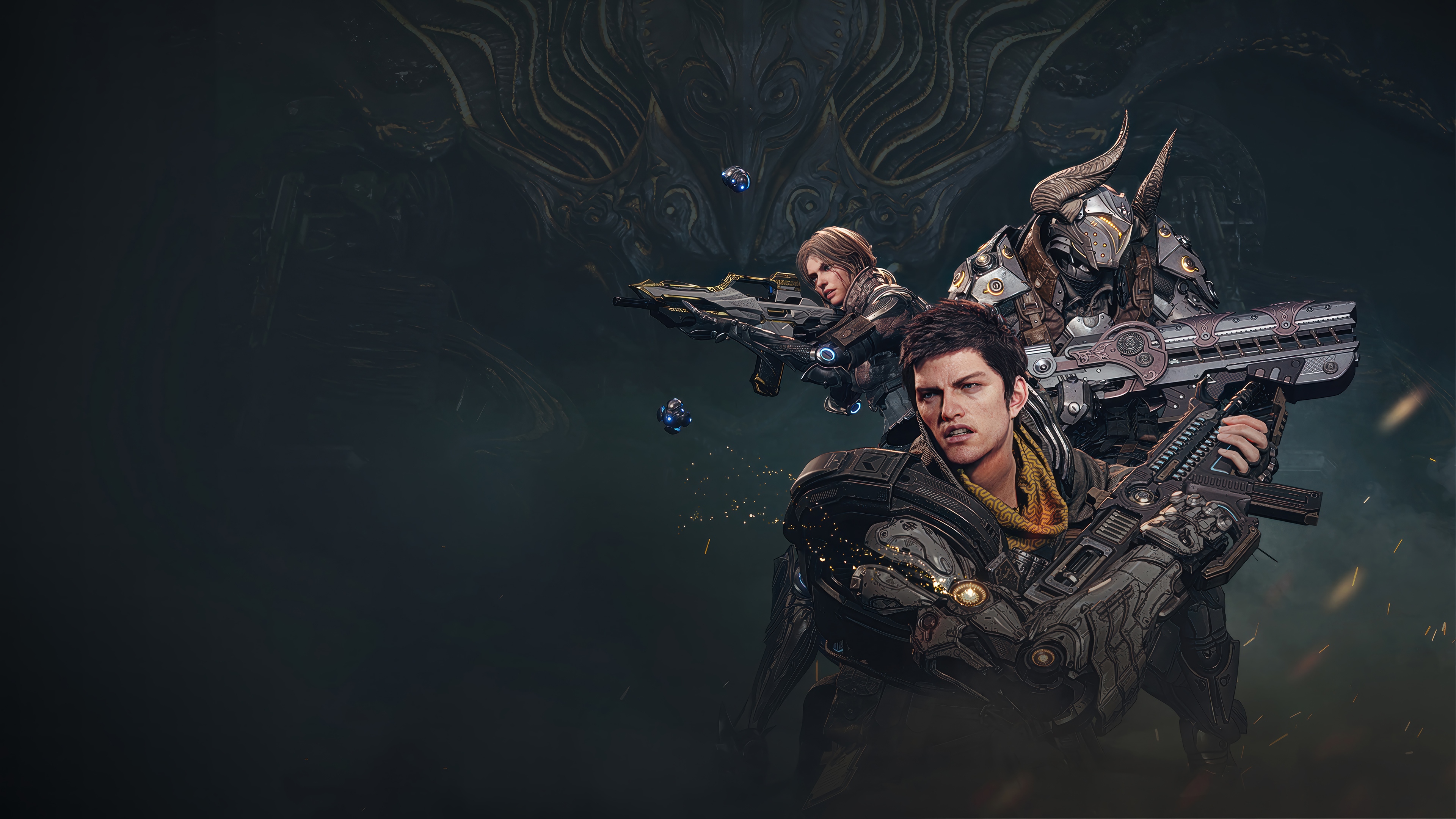 The First Descendant Characters with Weapons HD Wallpaper