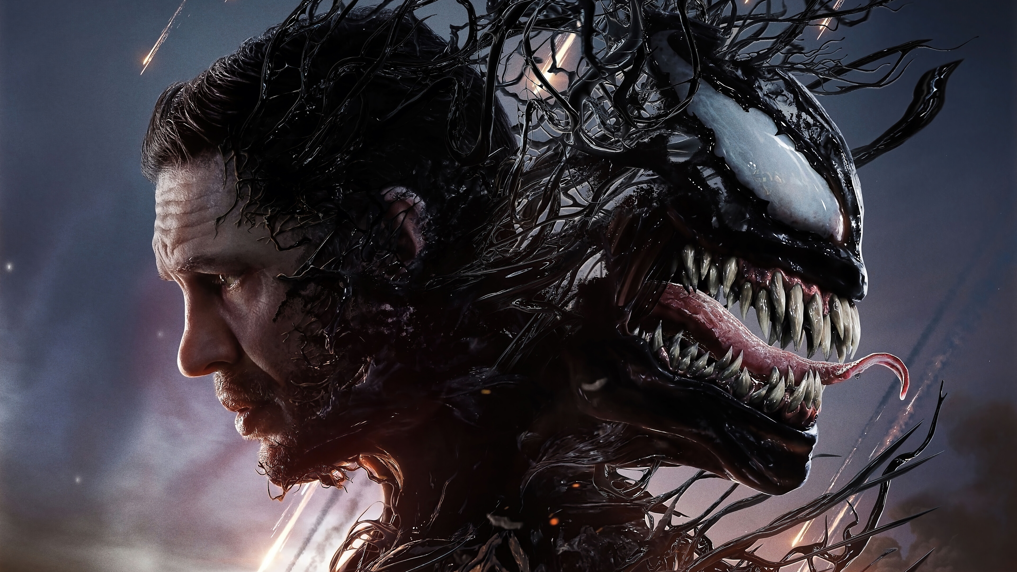 Venom and Eddie Brock 4K HD Wallpaper