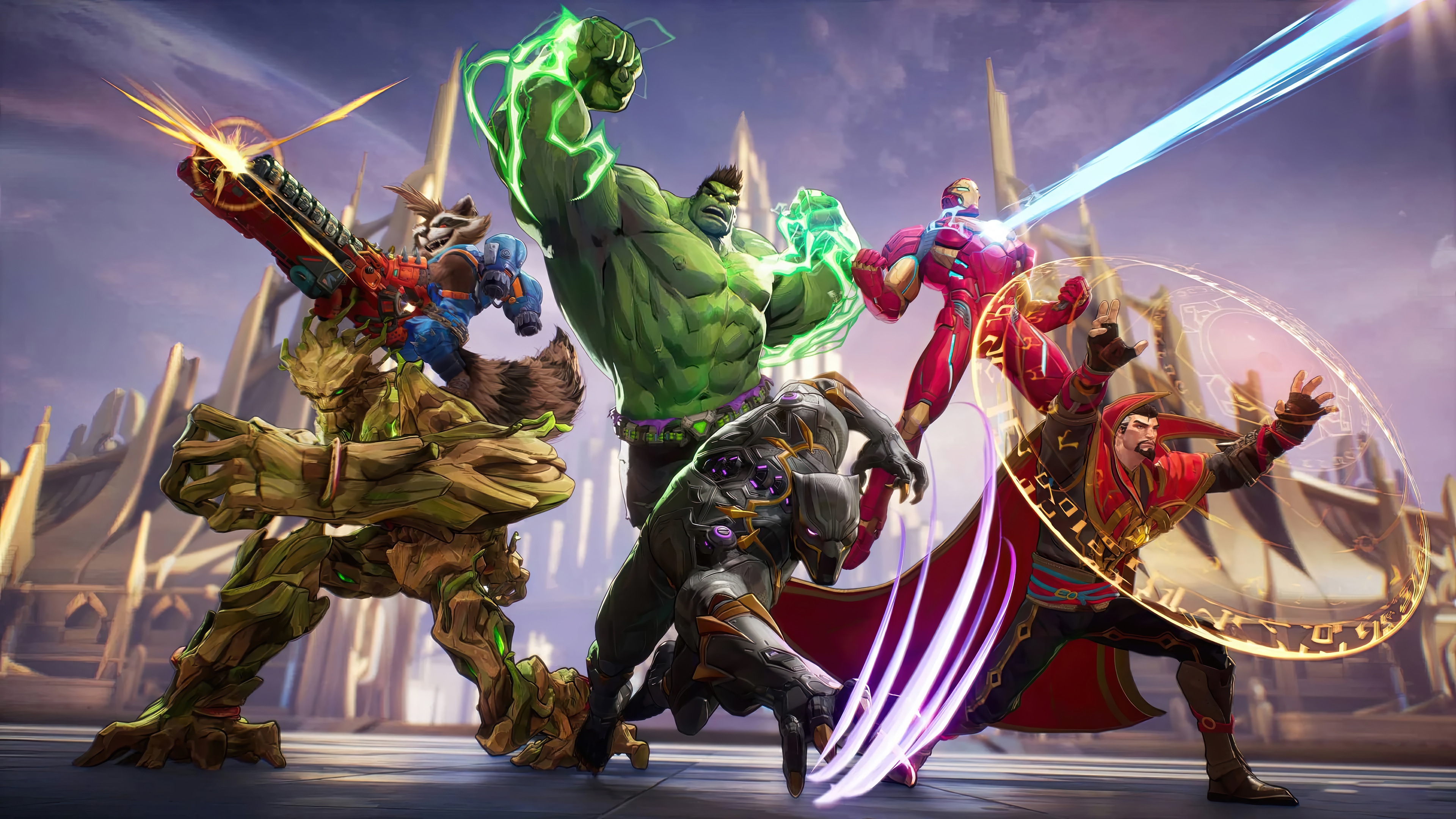 Marvel Rivals: Hulk, Iron Man, Groot, and more HD Wallpaper