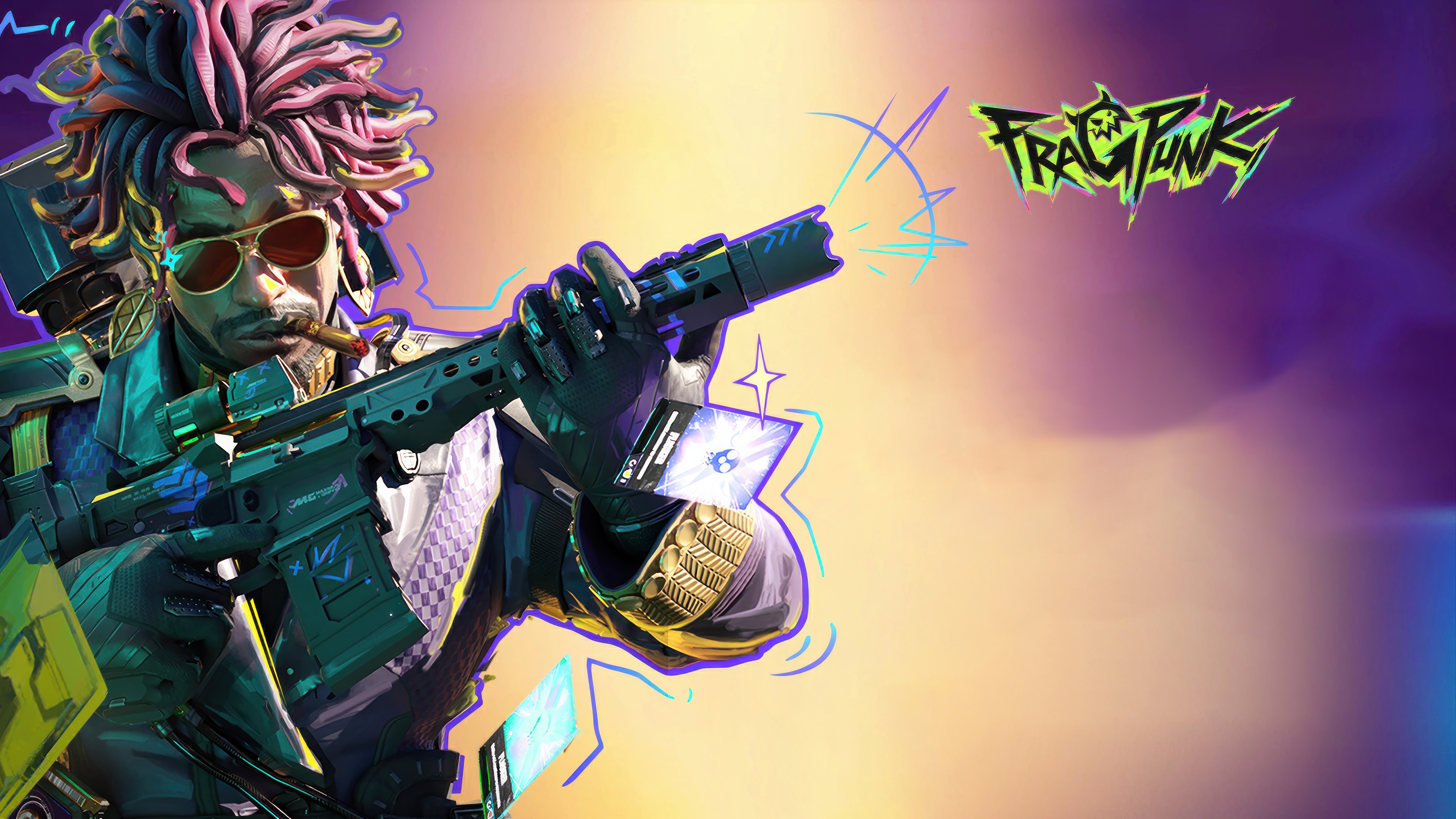 Fragpunk Broker with a Gun HD Wallpaper