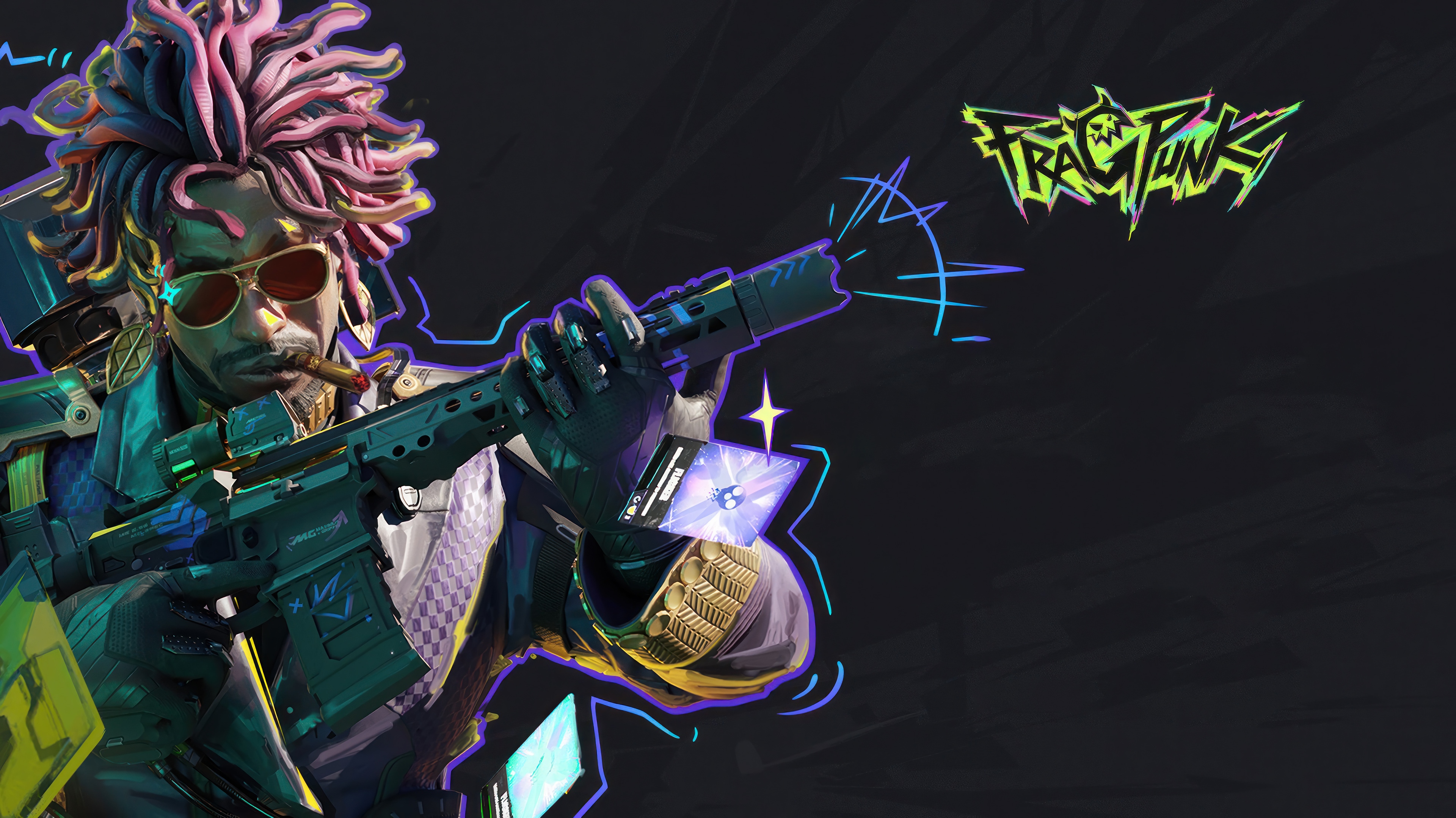 Fragpunk Broker with Rifle HD Wallpaper