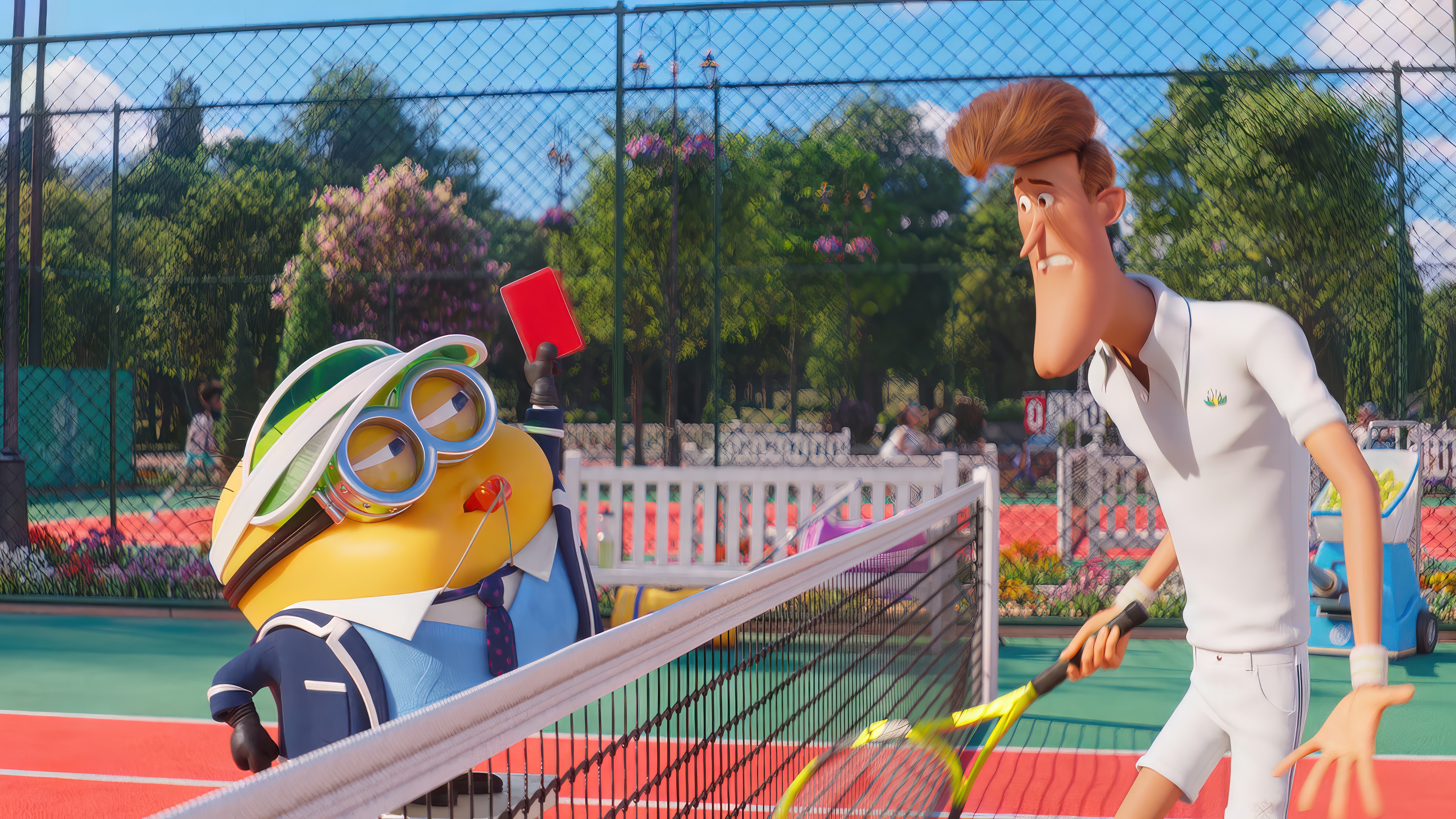 Despicable Me 4 Tennis Match HD Wallpaper