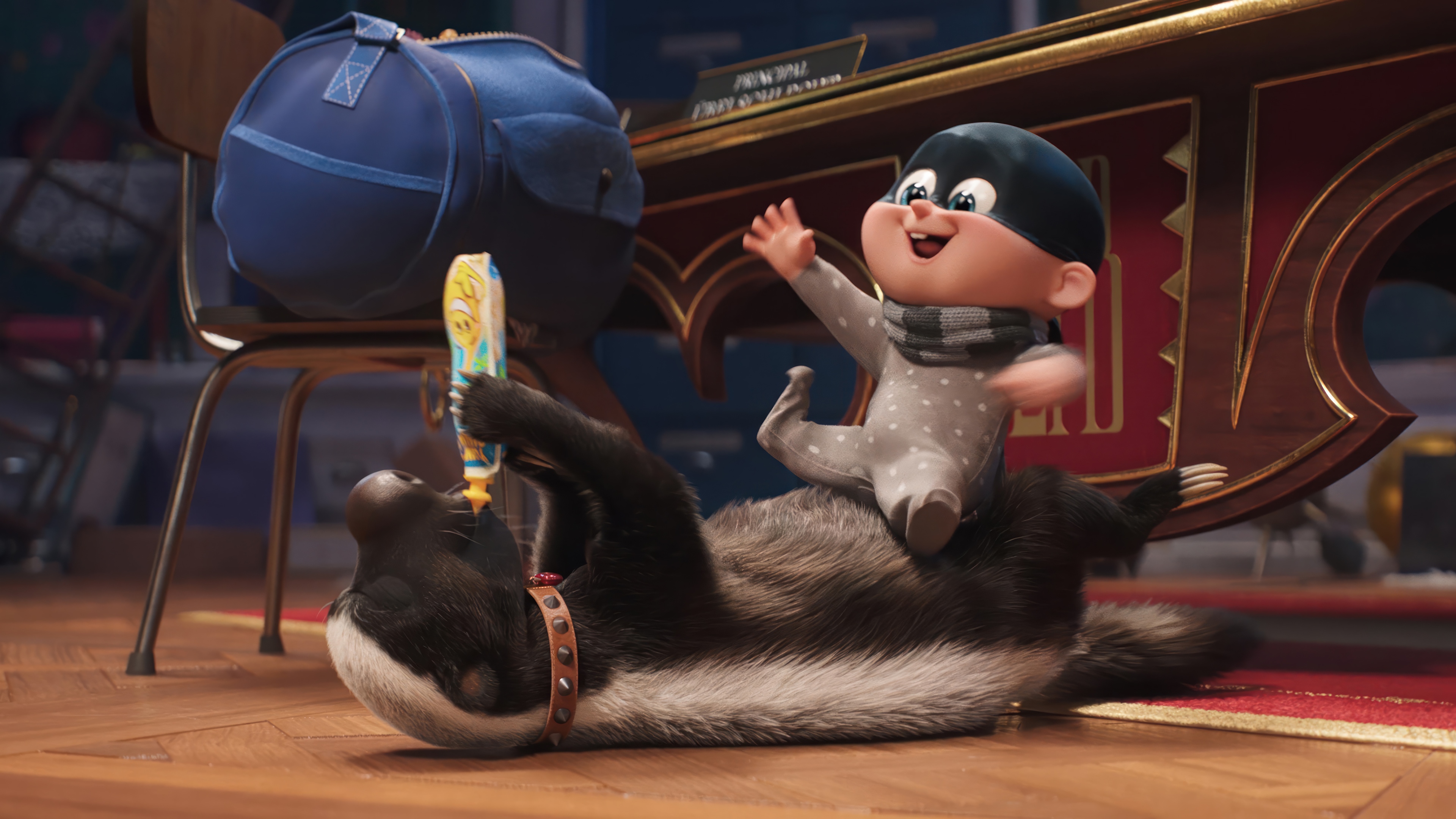 Despicable Me 4: Baby Gru and Badger HD Wallpaper