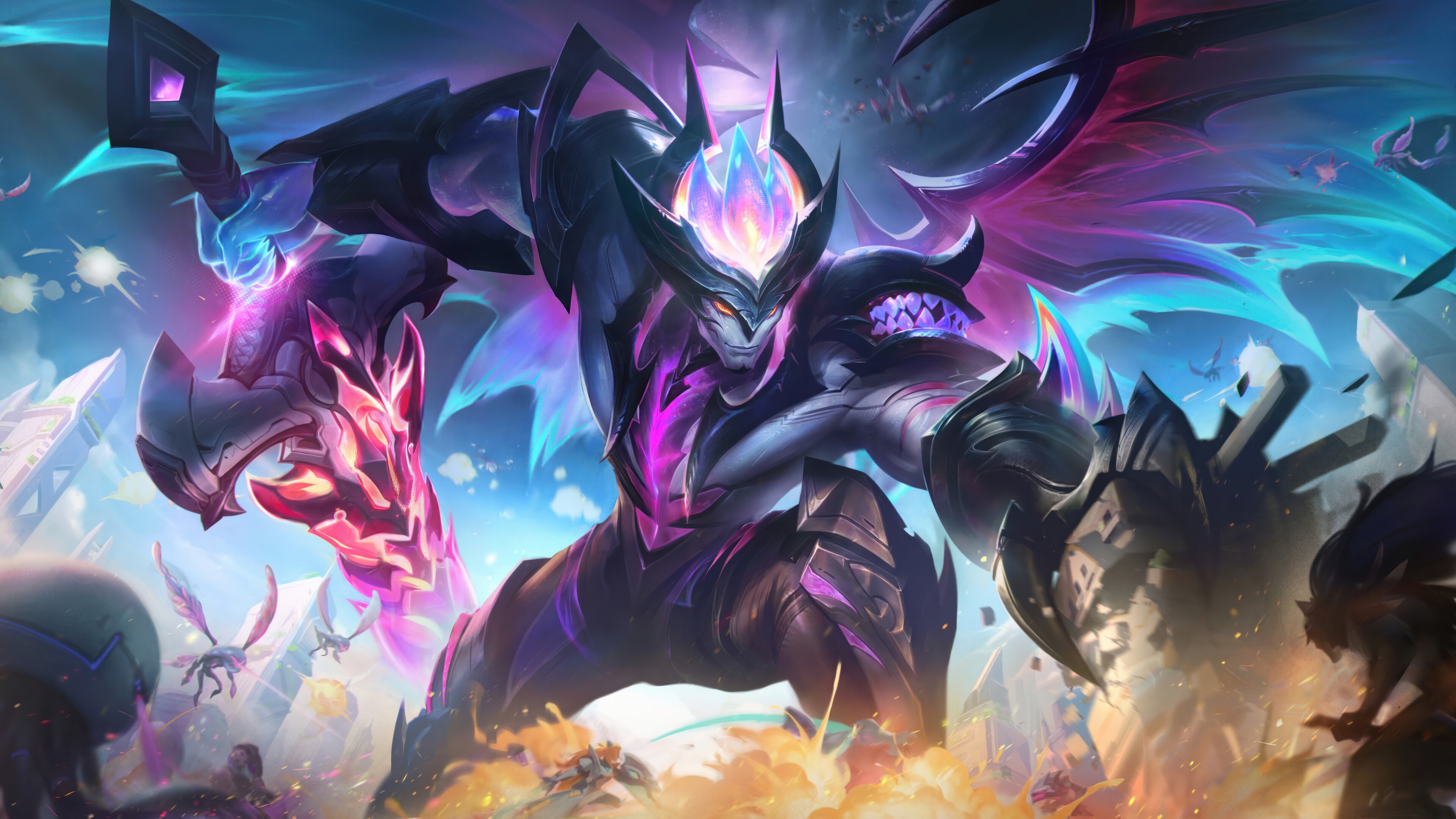 Primordian Aatrox from League of Legends 4K HD Wallpaper
