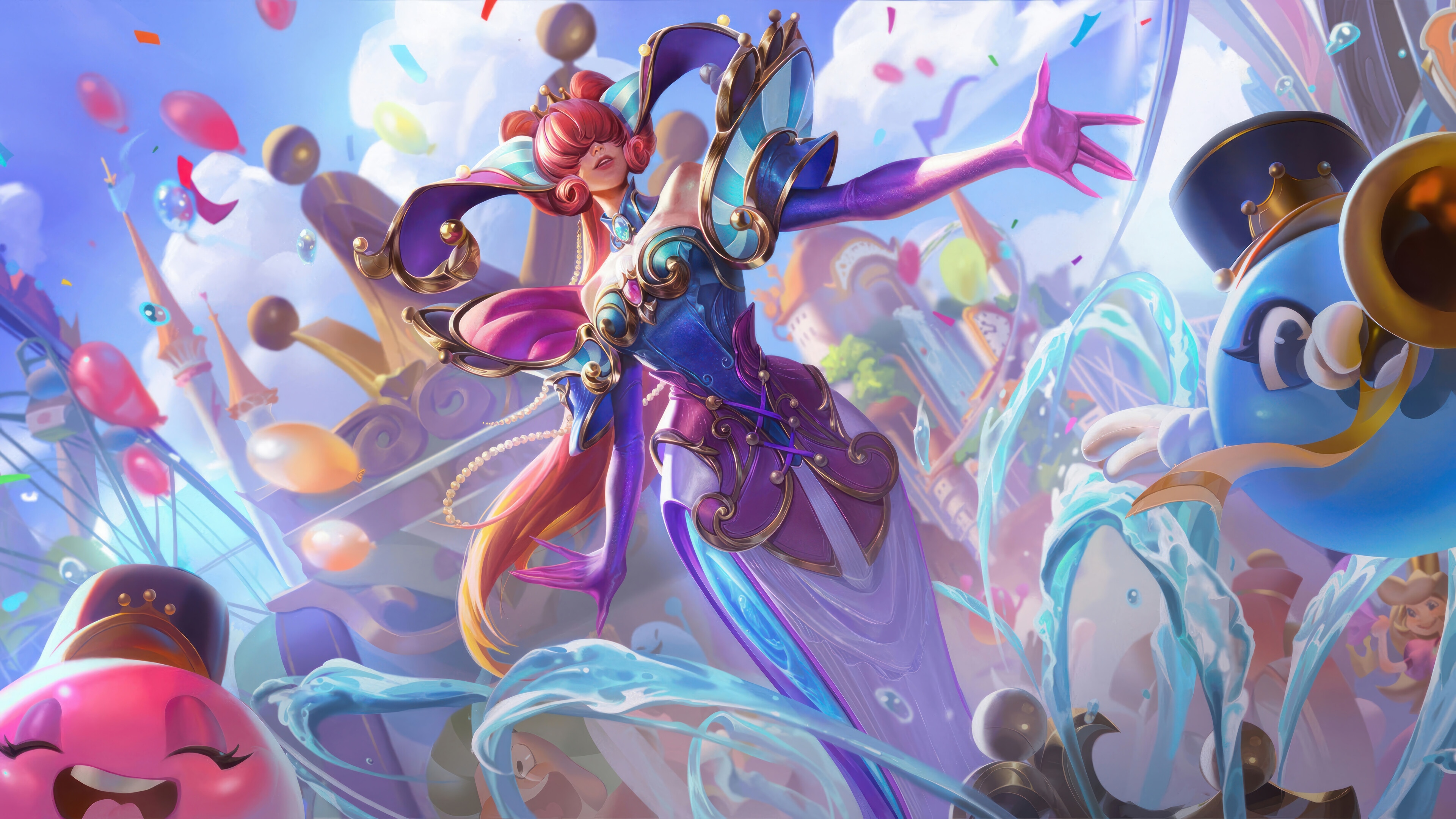 Garden Party Lissandra League of Legends Splash Art 4K HD Wallpaper
