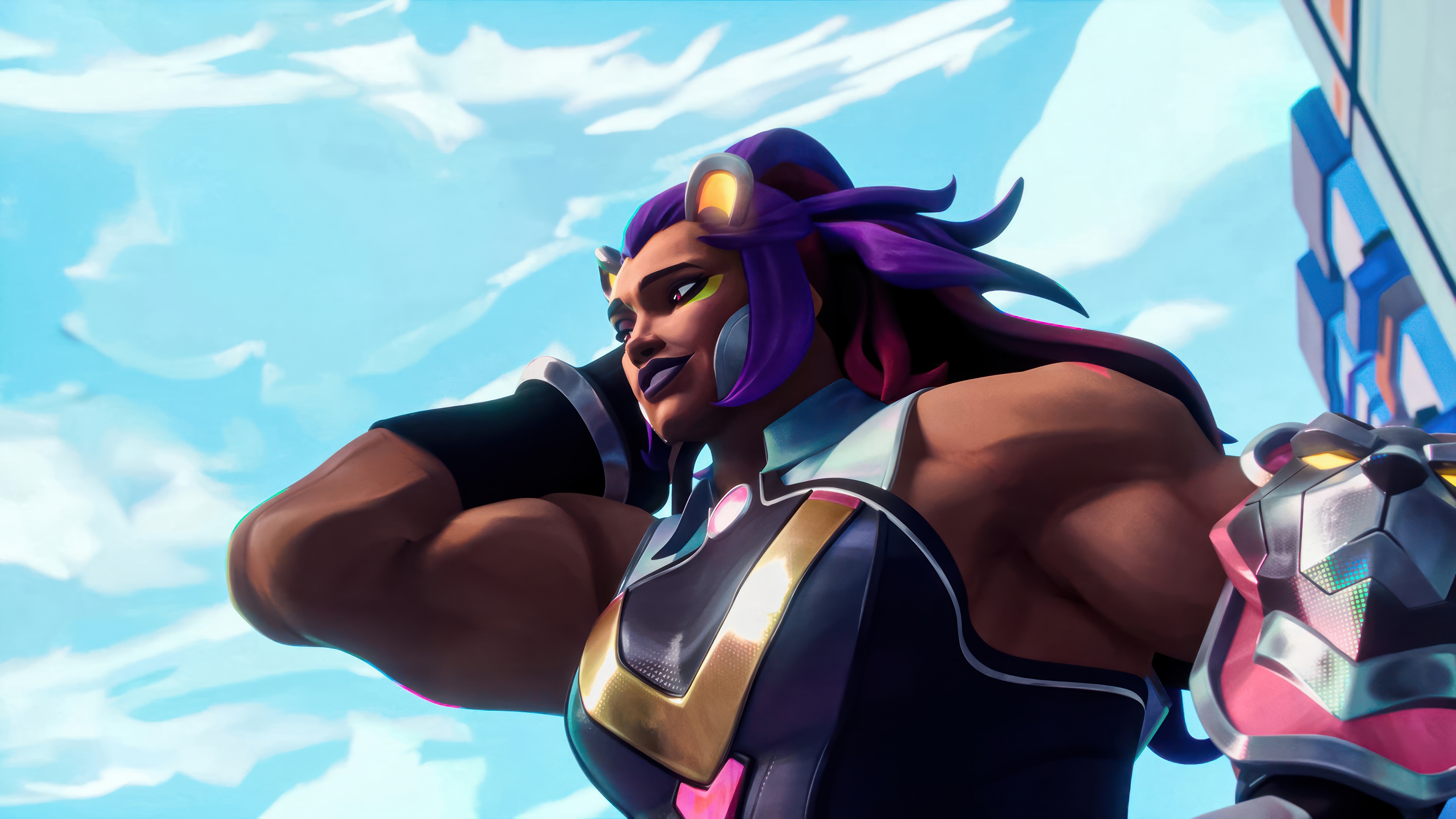 Anima Squad Illaoi from League of Legends 4K HD Wallpaper