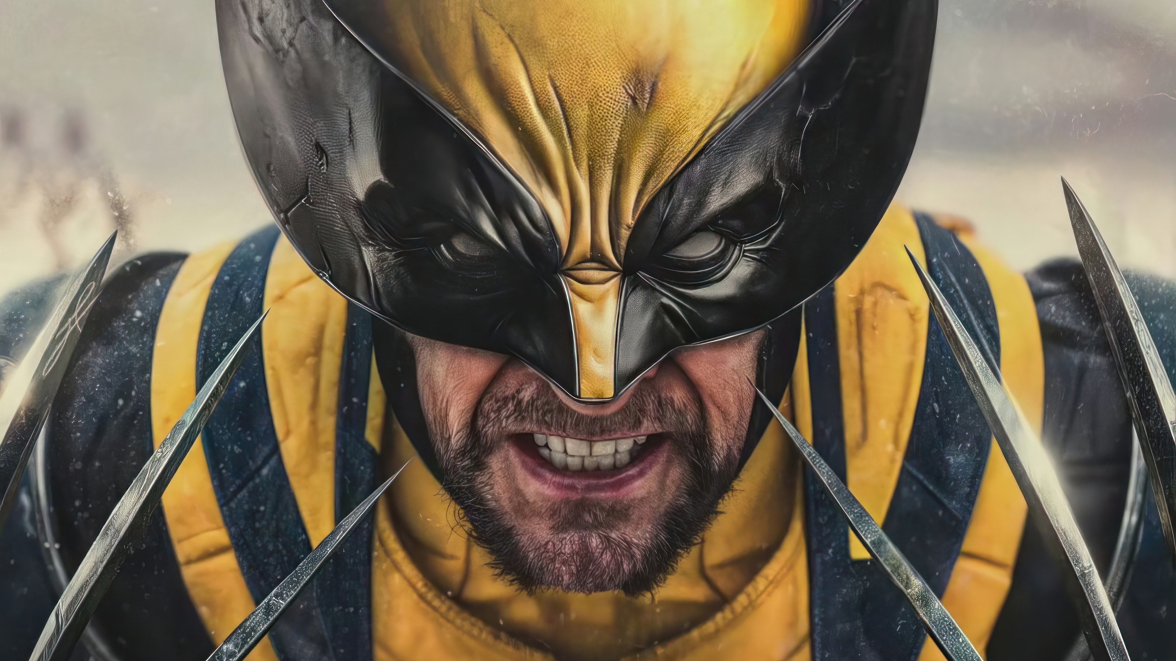 Wolverine in his iconic costume HD Wallpaper