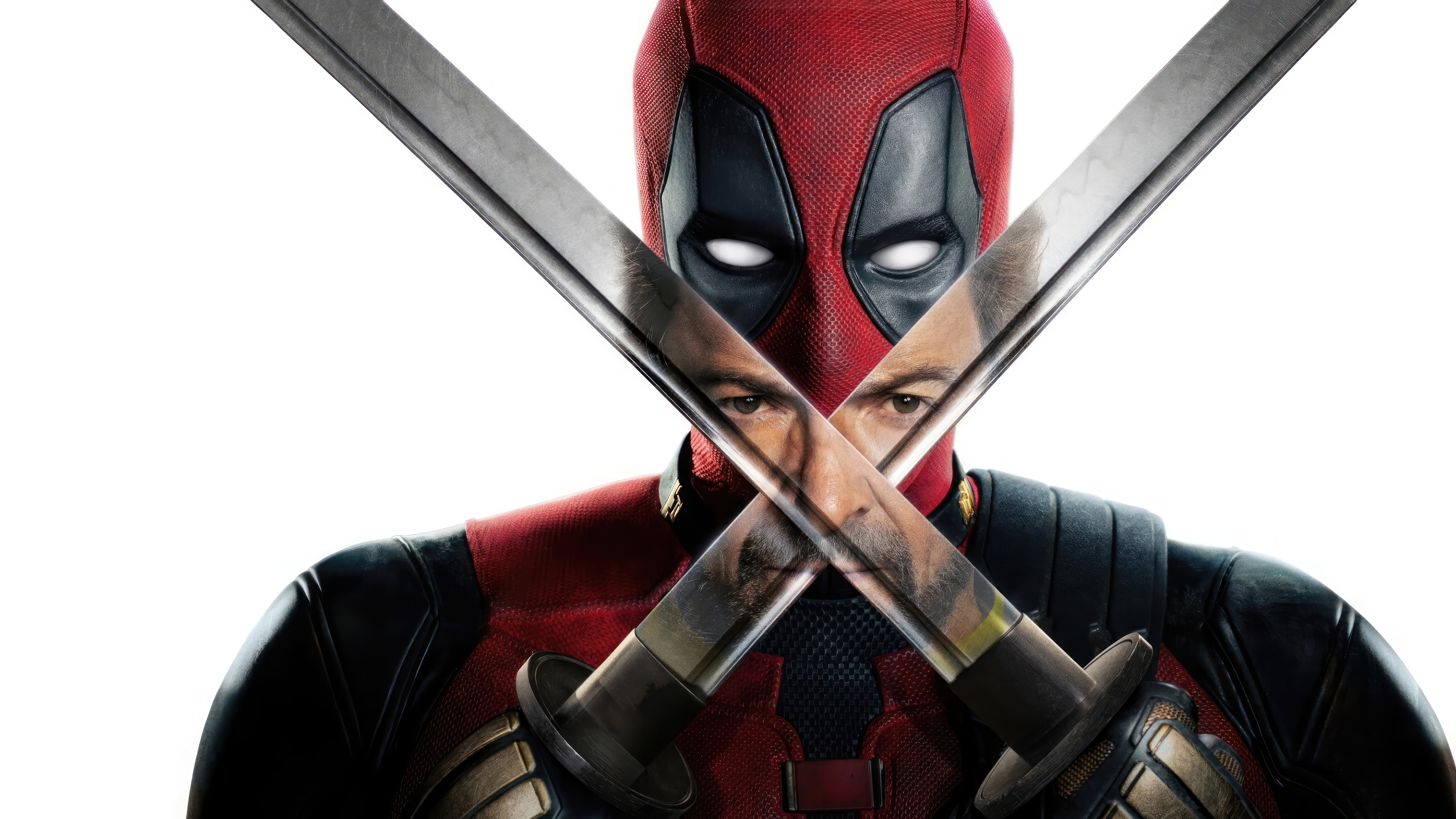 Deadpool and Wolverine with Katanas 4K HD Wallpaper