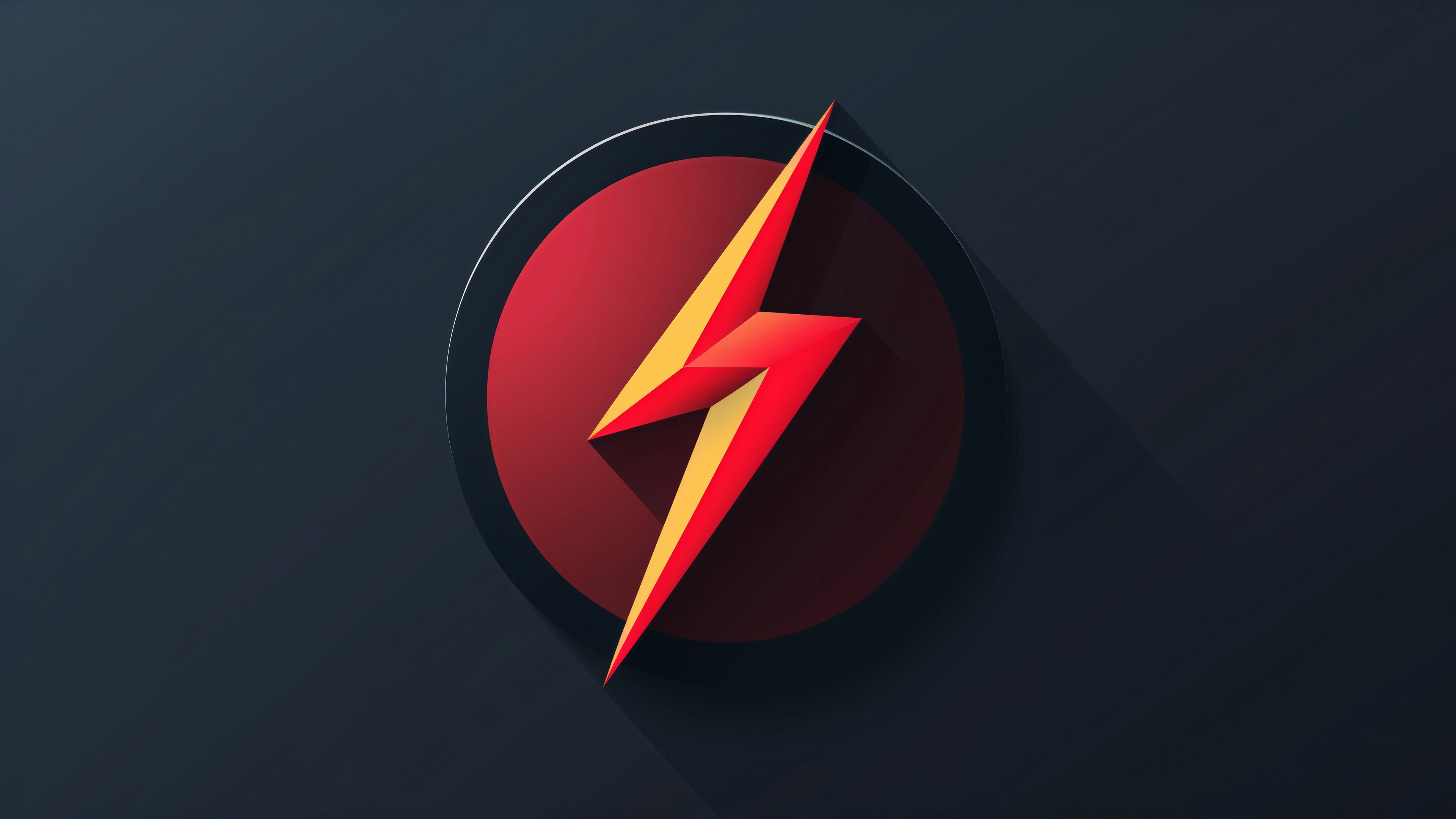 The Flash Logo 4K HD Wallpaper