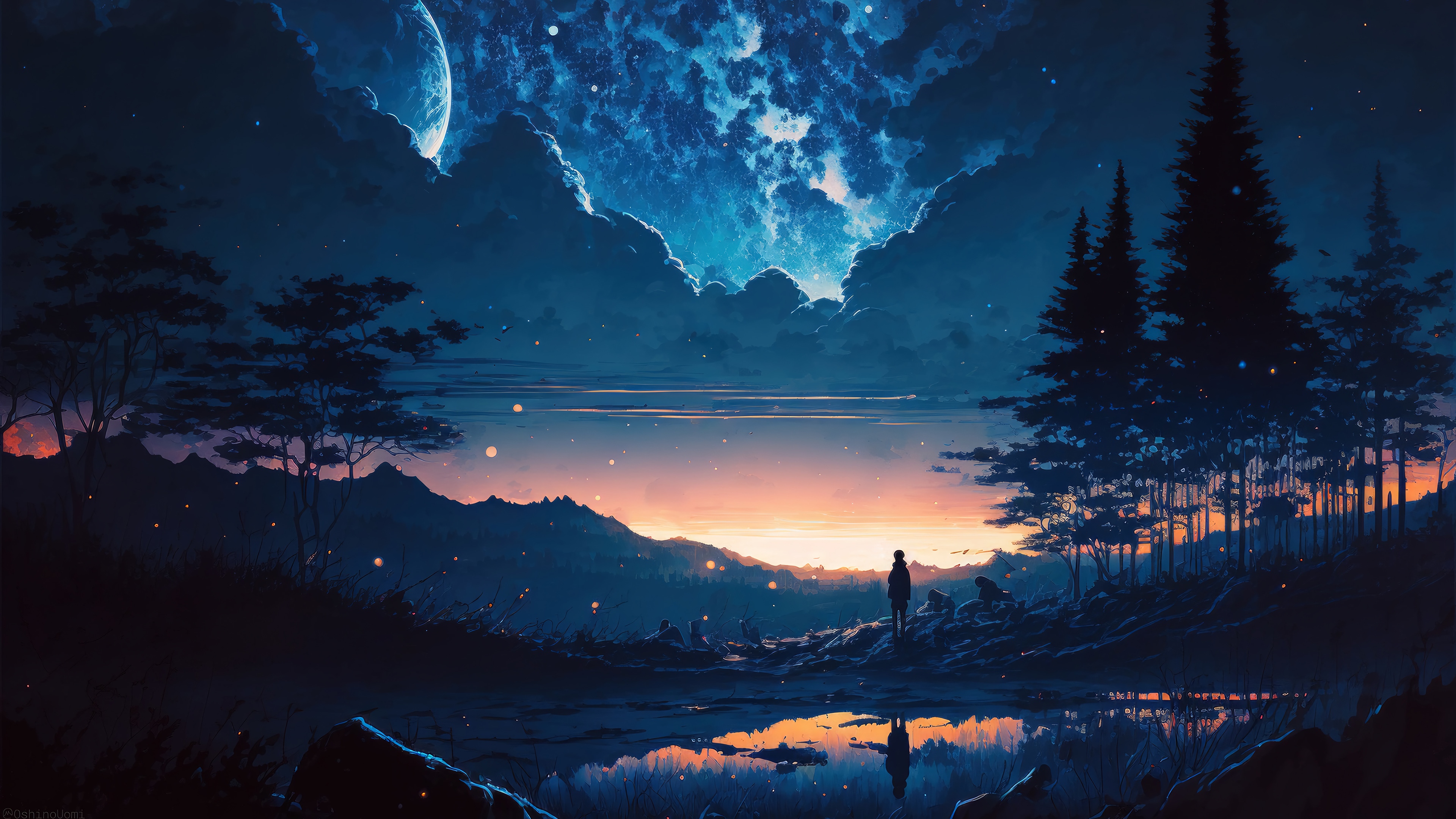 Anime Scenery 4K HD Wallpaper