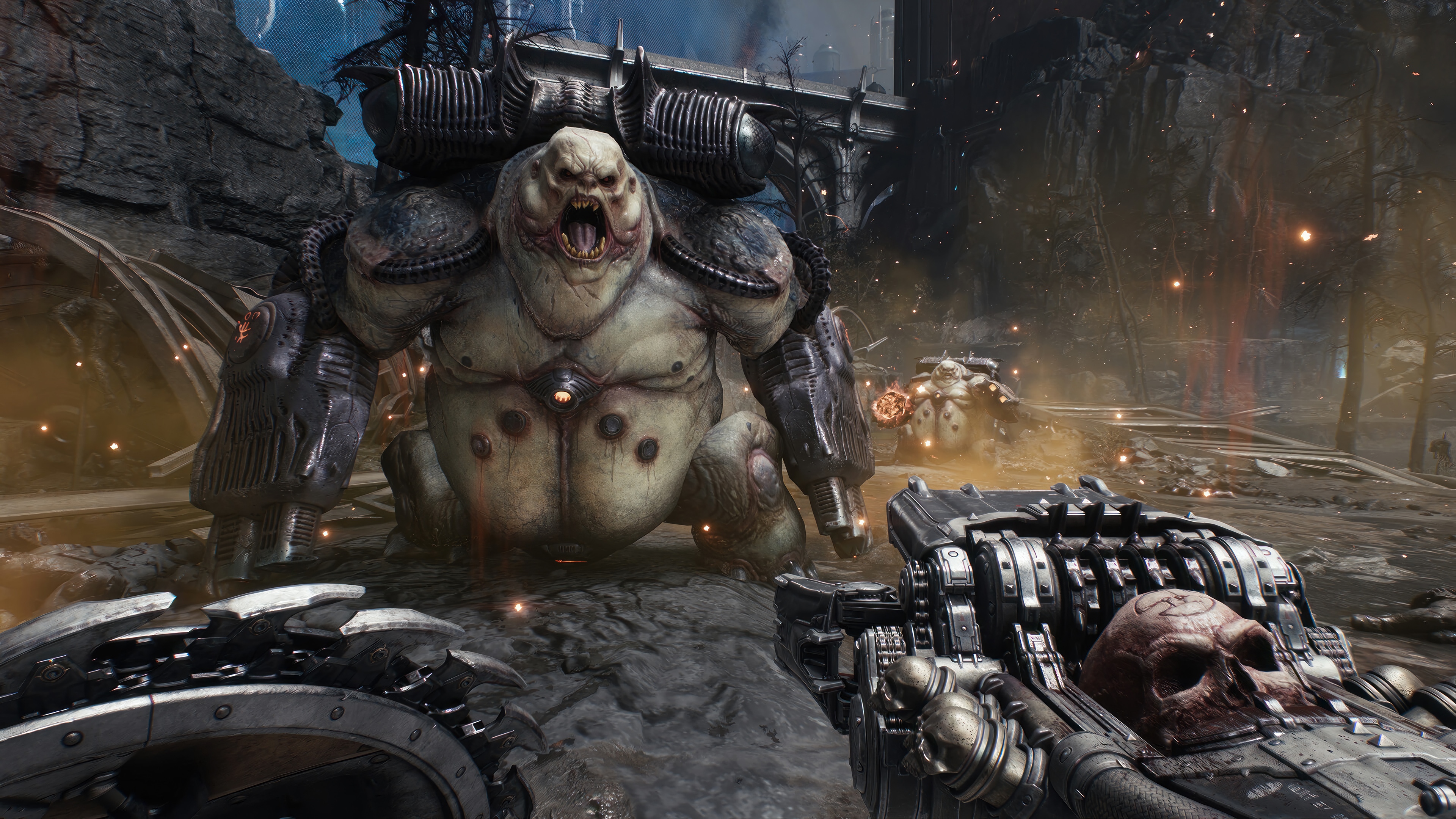 DOOM: The Dark Ages Mancubus Demon 4K HD Wallpaper