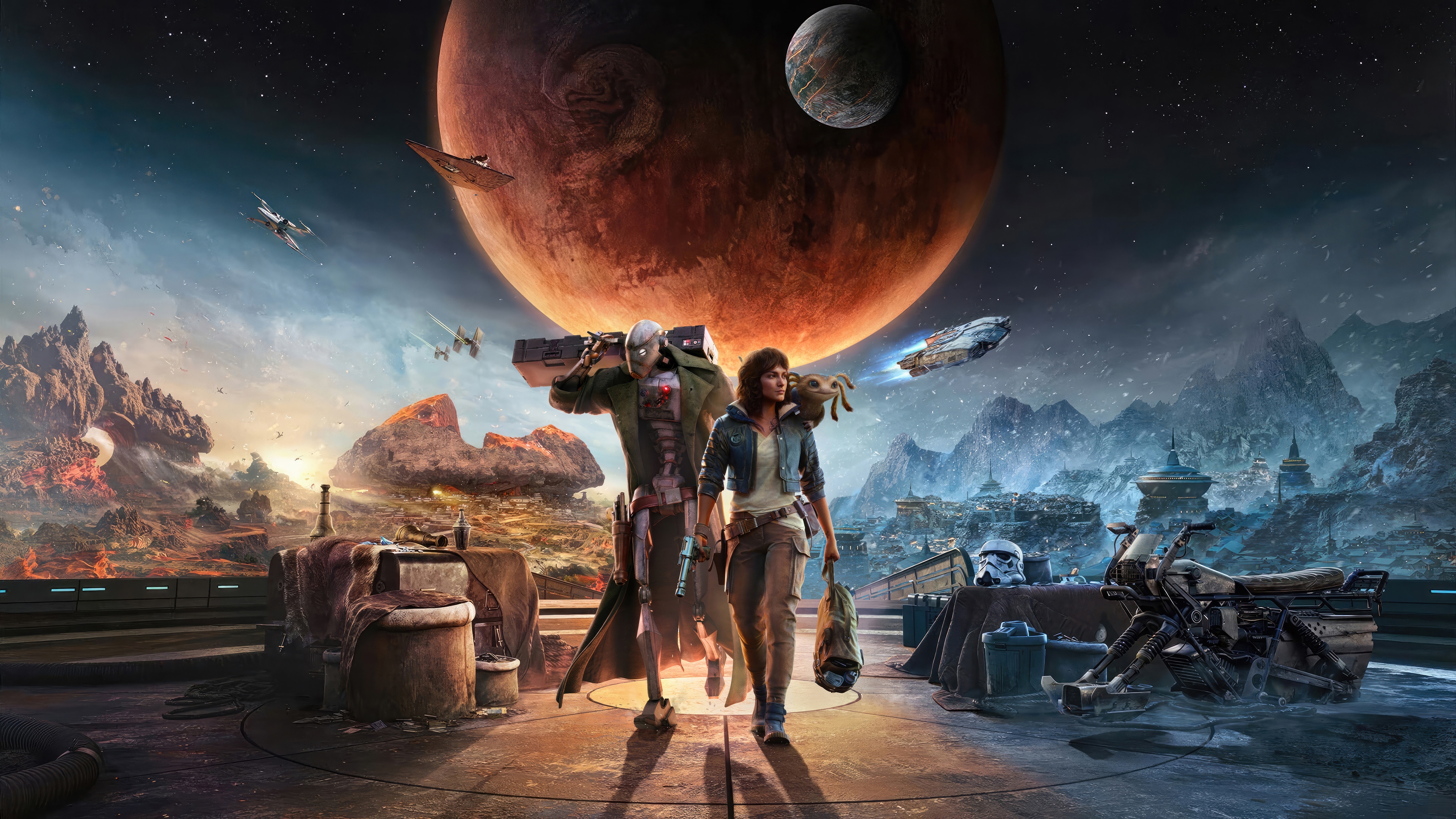 Star Wars Outlaws 4K: Kay Vess and ND-5 HD Wallpaper
