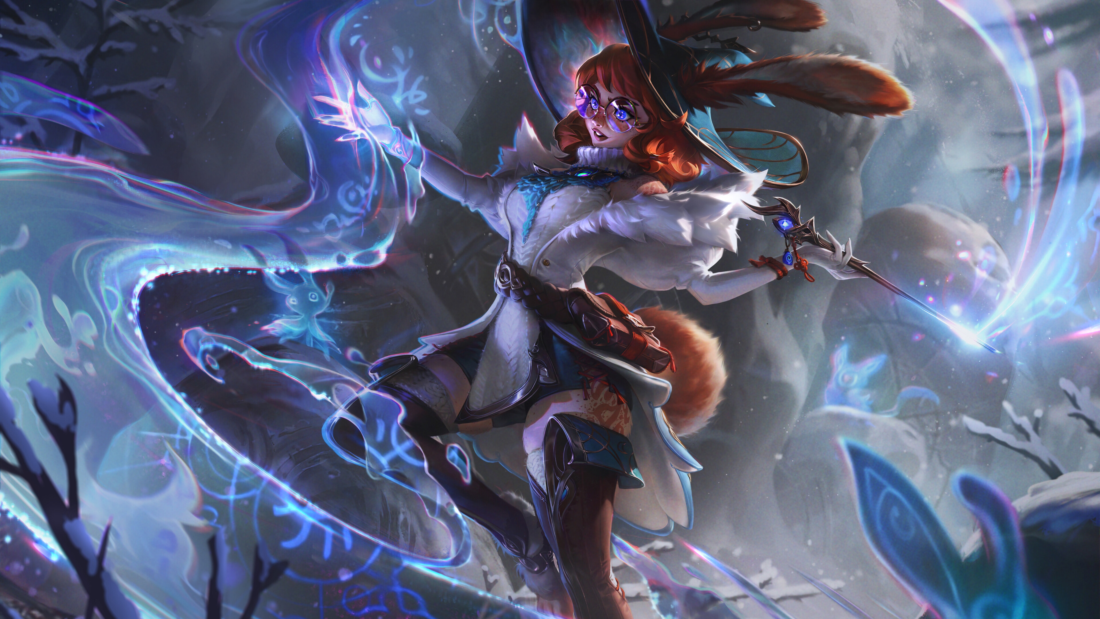 Aurora from League of Legends 4K Splash Art HD Wallpaper