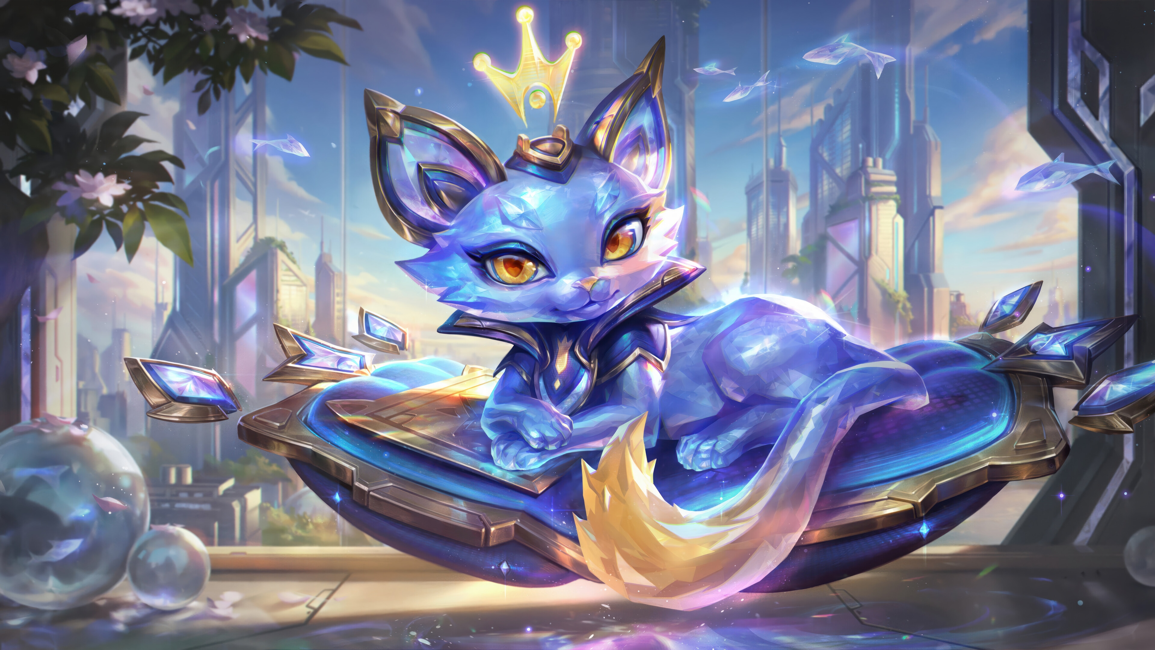 Prestige Yuumi Splash Art from League of Legends 4K HD Wallpaper
