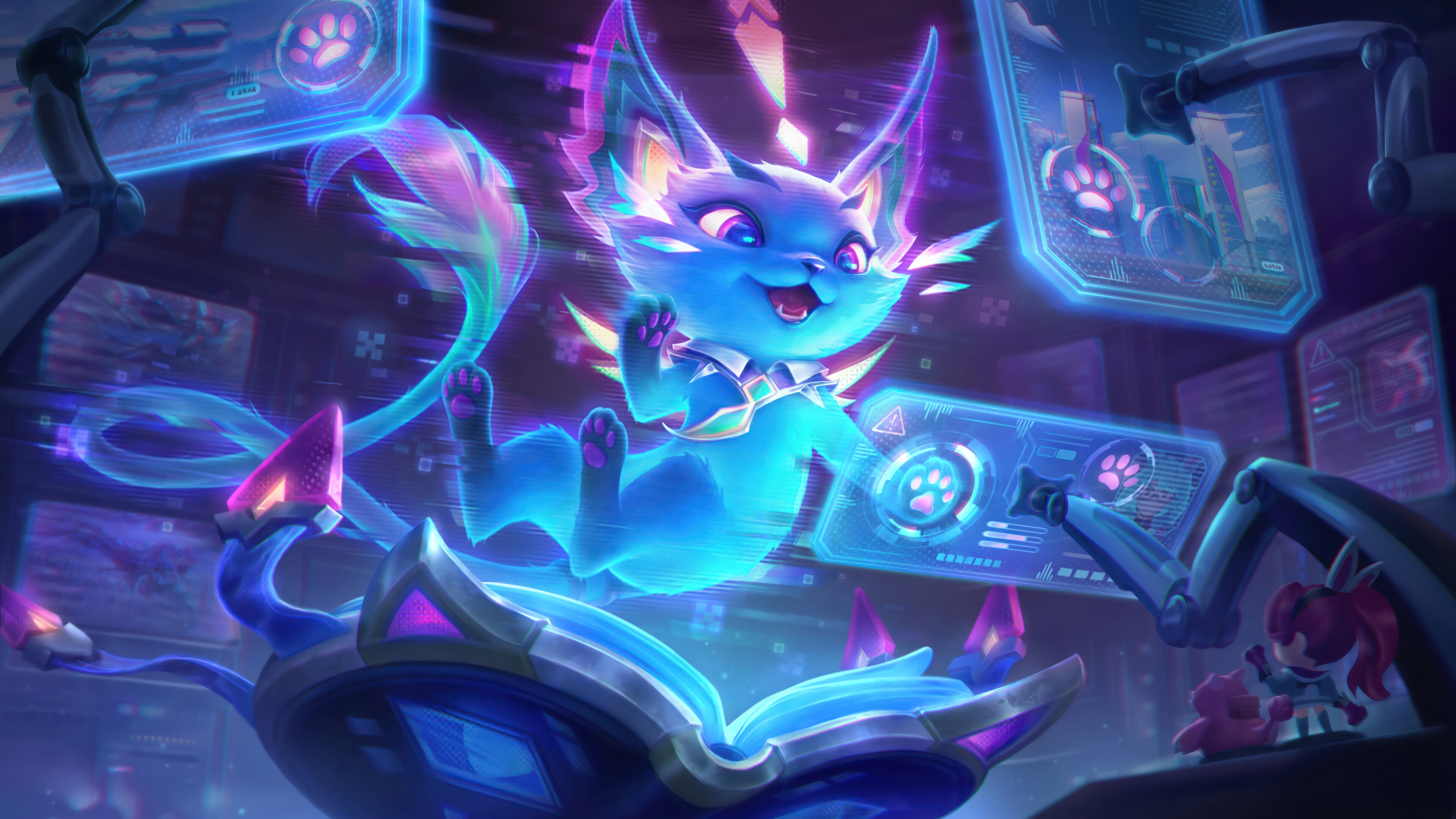 Yuumi in League of Legends Splash Art 4K HD Wallpaper
