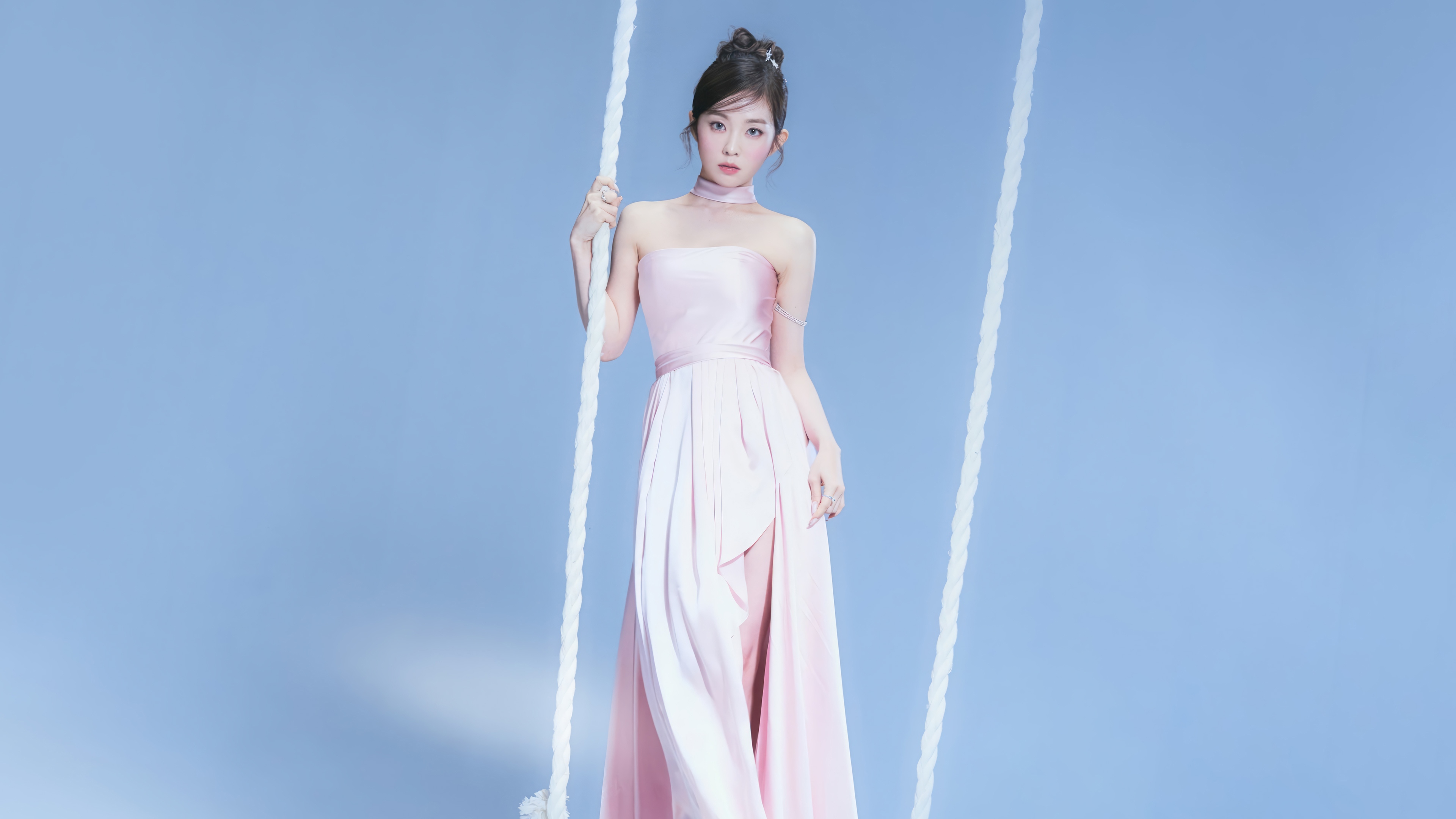 Irene from Red Velvet on a swing HD Wallpaper