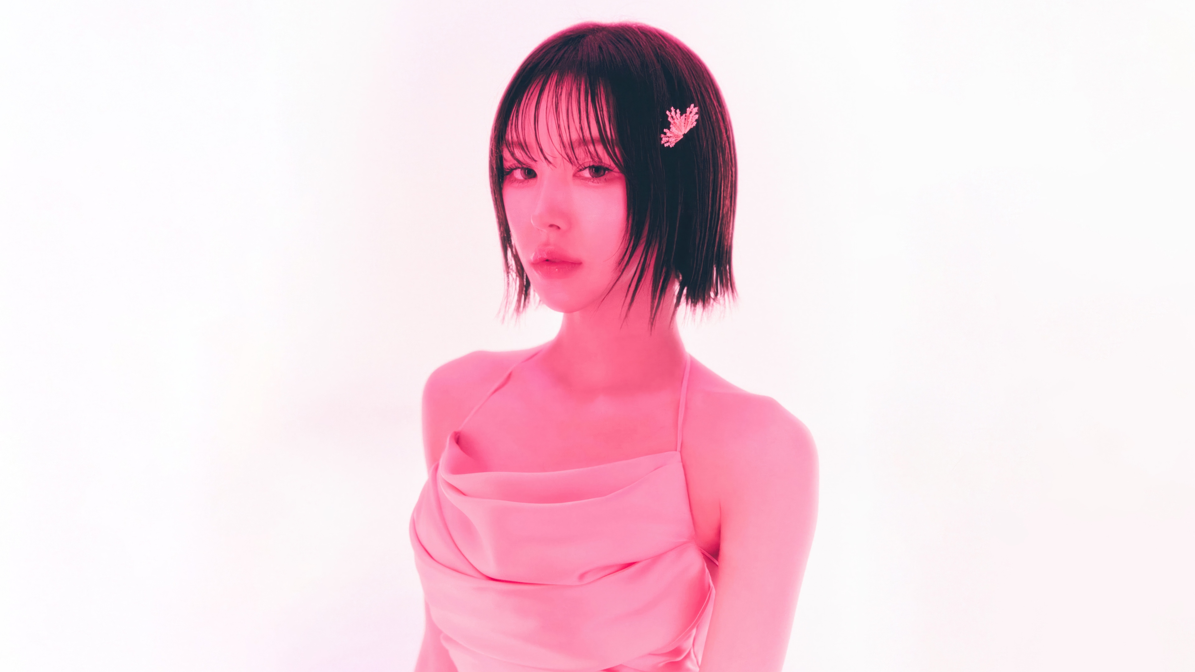 Wendy from Red Velvet in pink dress HD Wallpaper