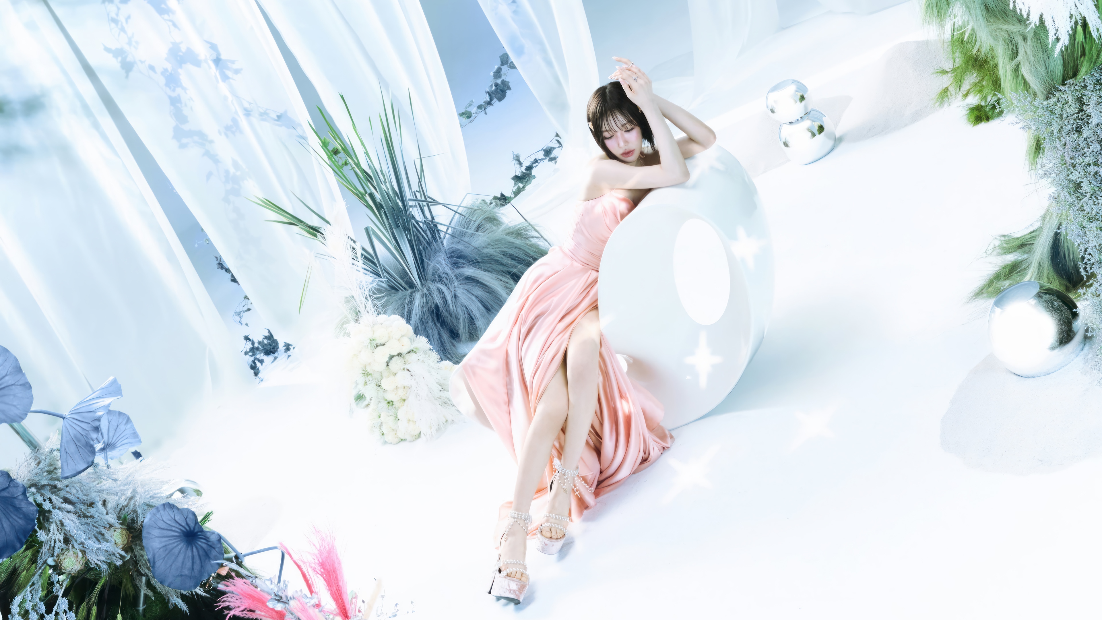 Wendy from Red Velvet in a cosmic setting HD Wallpaper