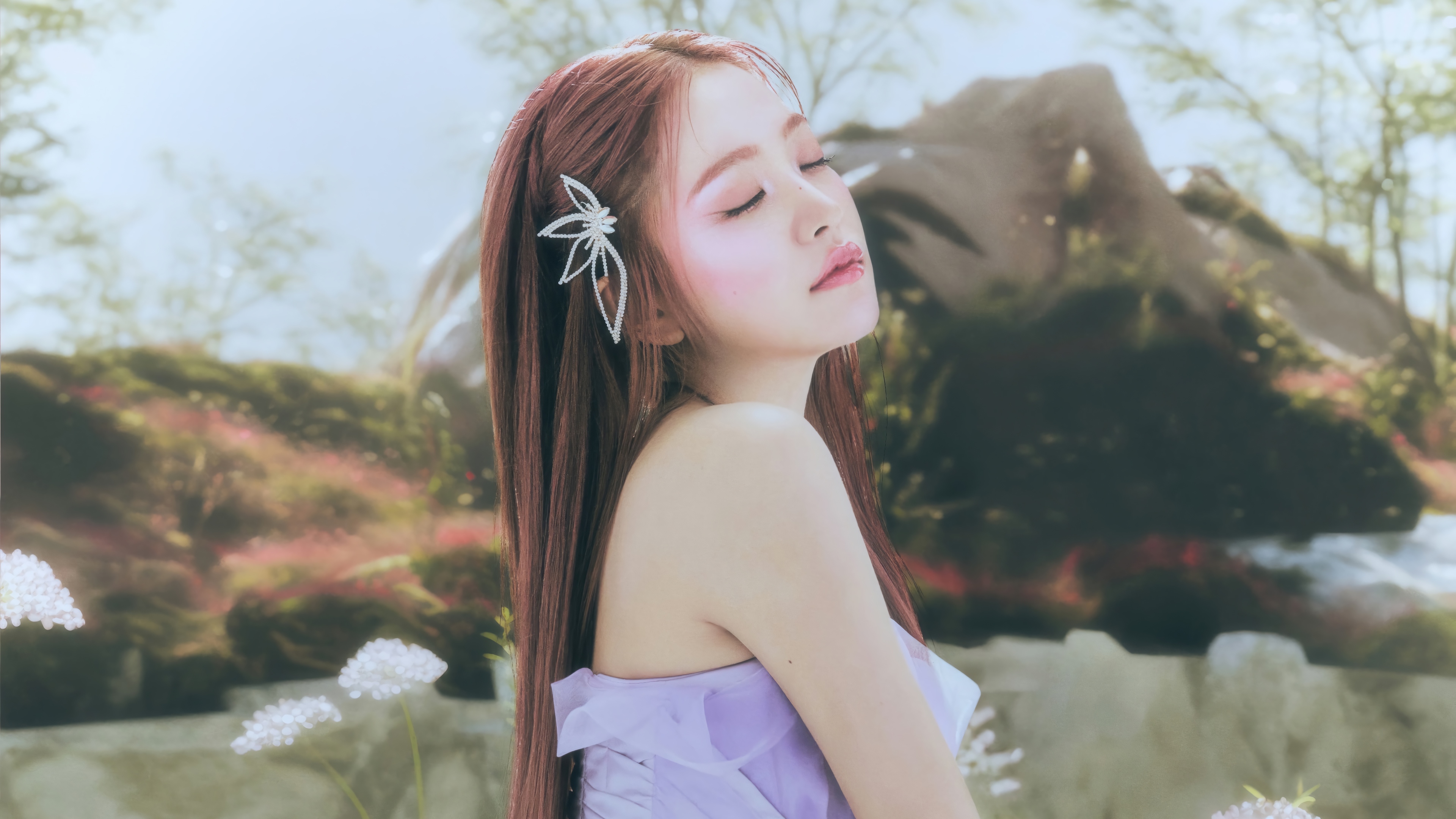 Yeri from Red Velvet in a fantasy setting HD Wallpaper