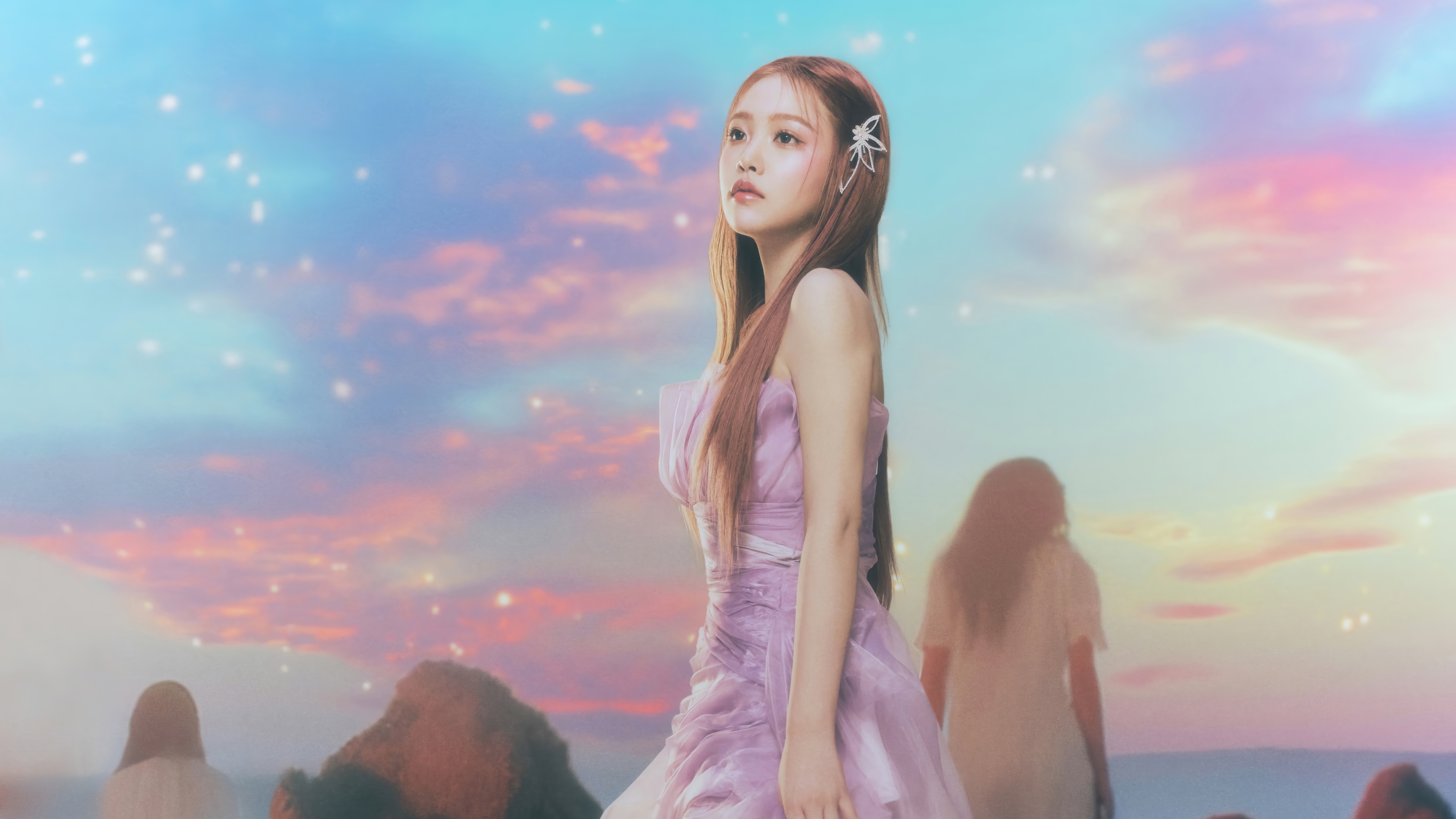 Yeri from Red Velvet in a cosmic setting HD Wallpaper