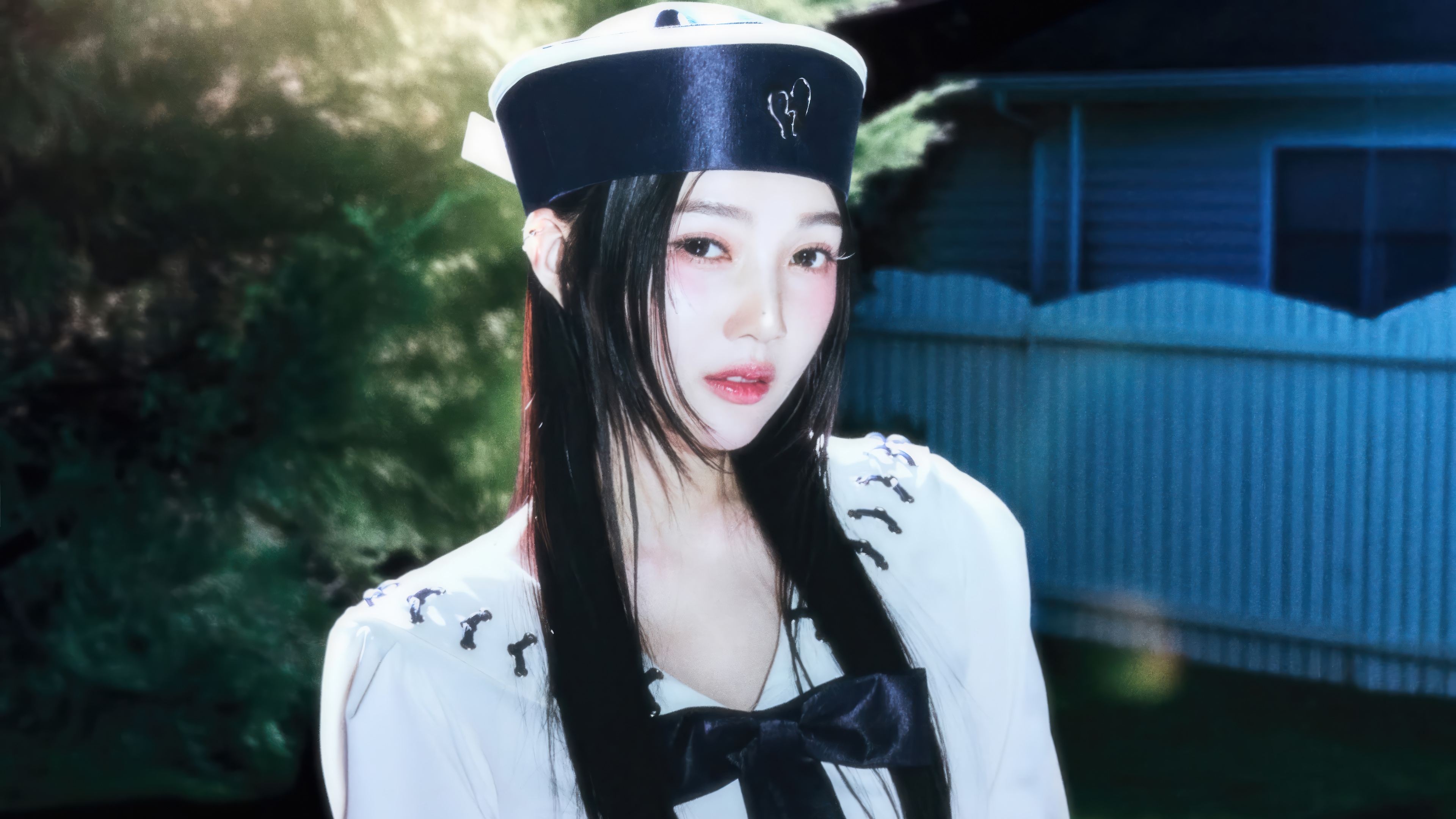 Joy from Red Velvet in a sailor hat HD Wallpaper