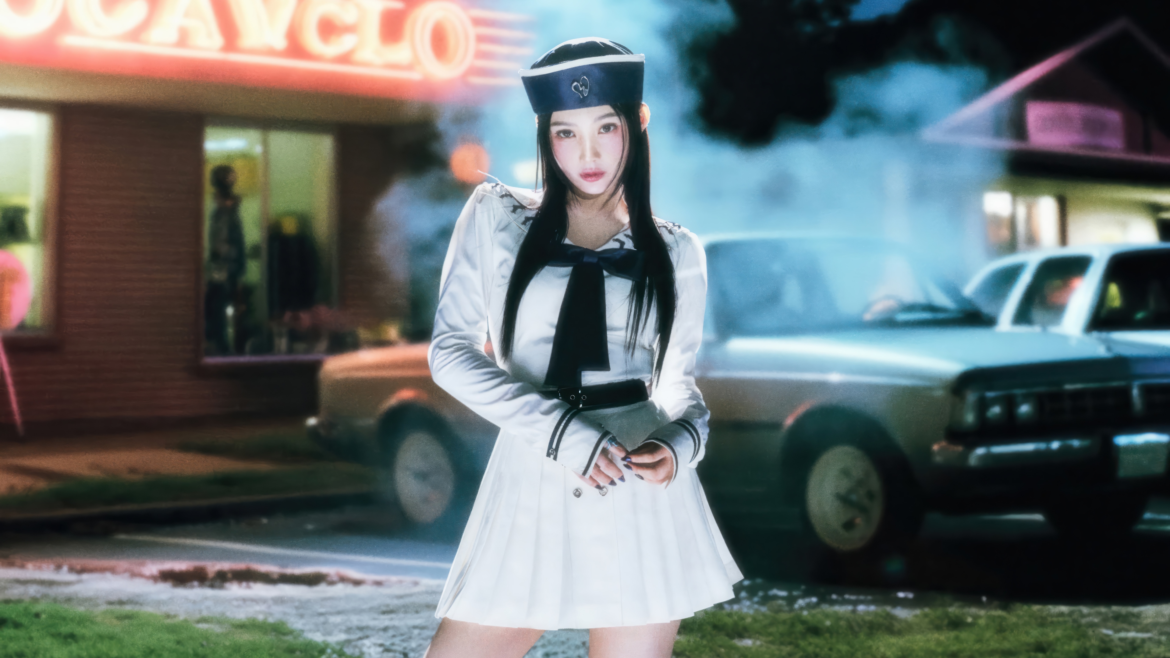 Joy from Red Velvet in a sailor outfit HD Wallpaper