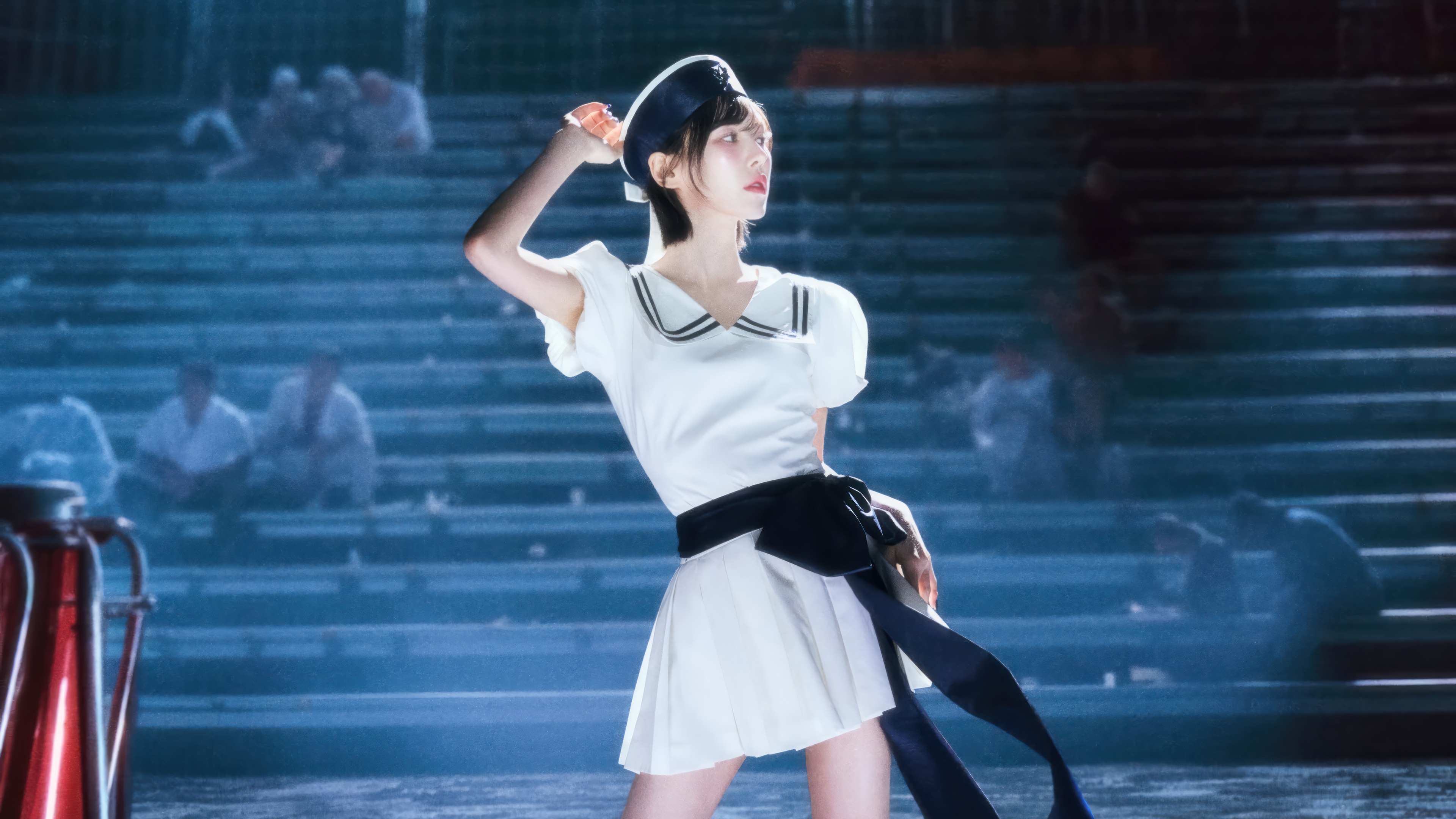 Wendy from Red Velvet in a sailor outfit HD Wallpaper