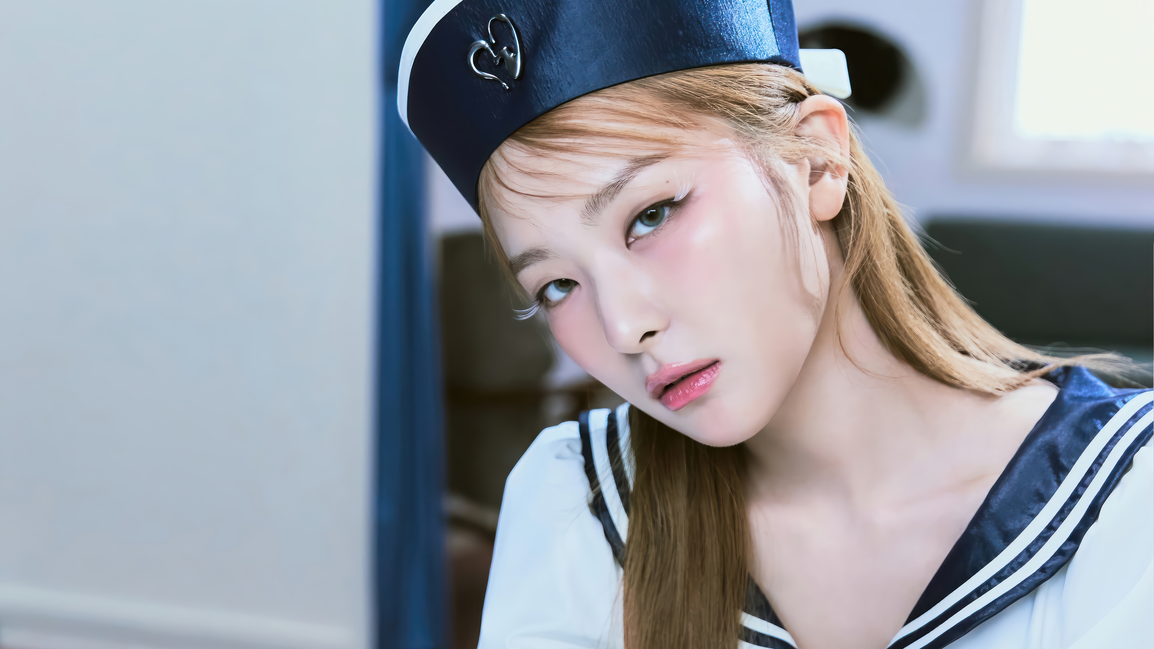 Seulgi from Red Velvet in a sailor outfit HD Wallpaper