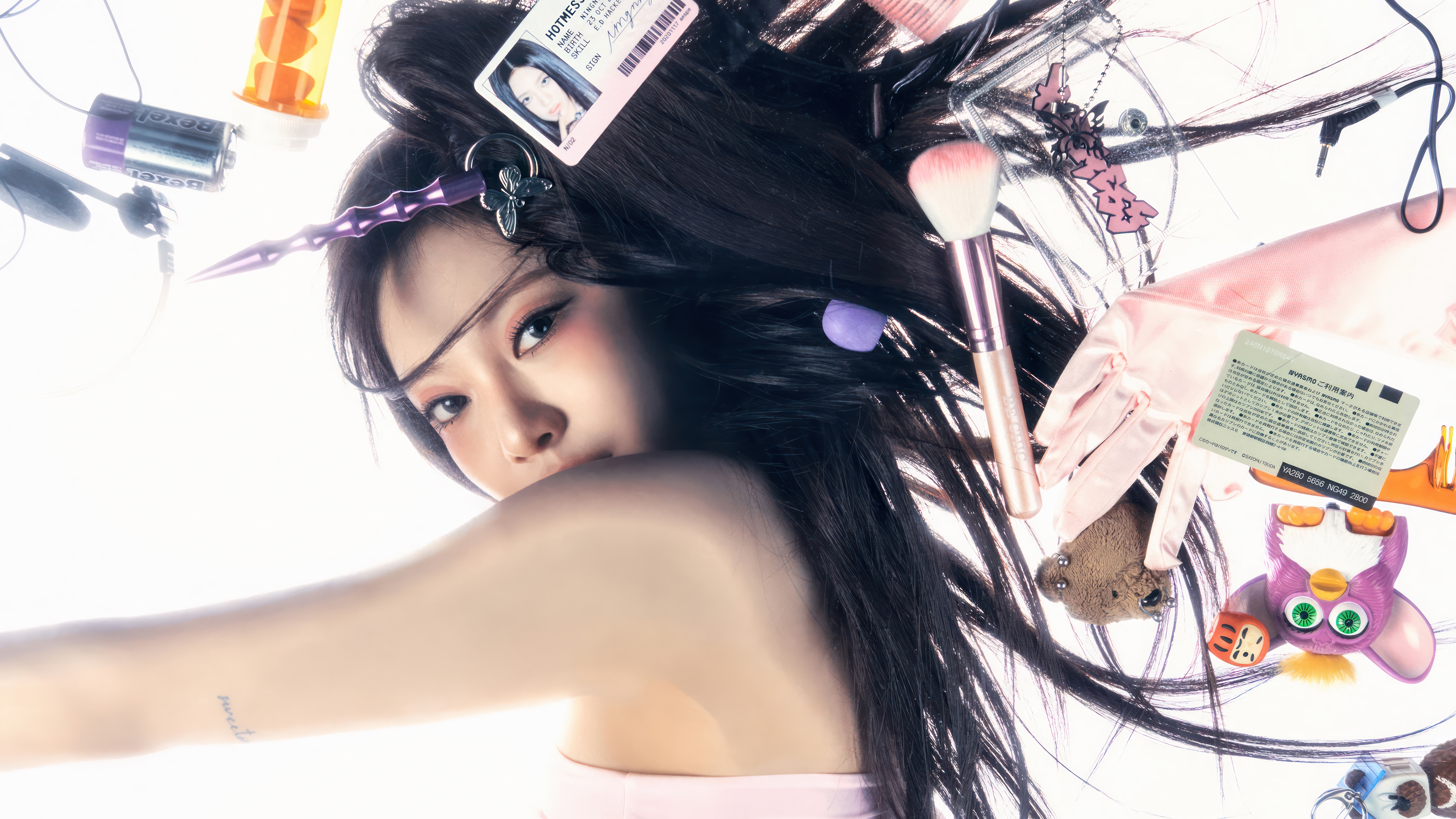 Ningning from Aespa in "Hot Mess" concept 4K HD Wallpaper