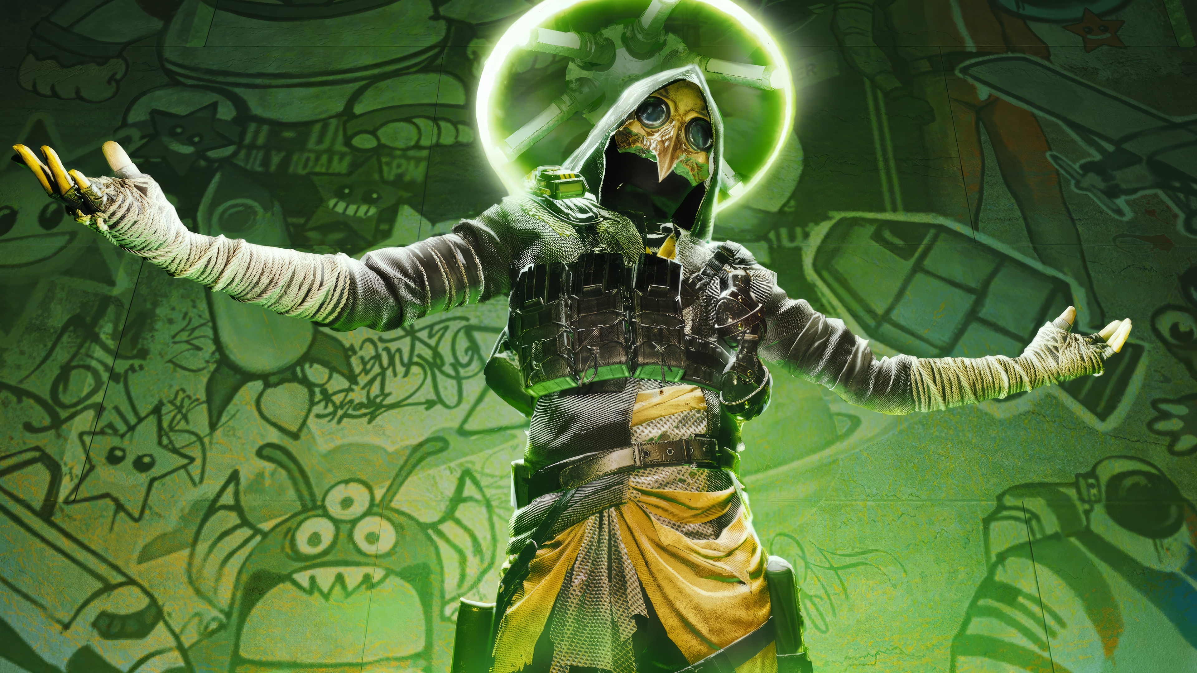Xdefiant Cleaners character with green halo HD Wallpaper