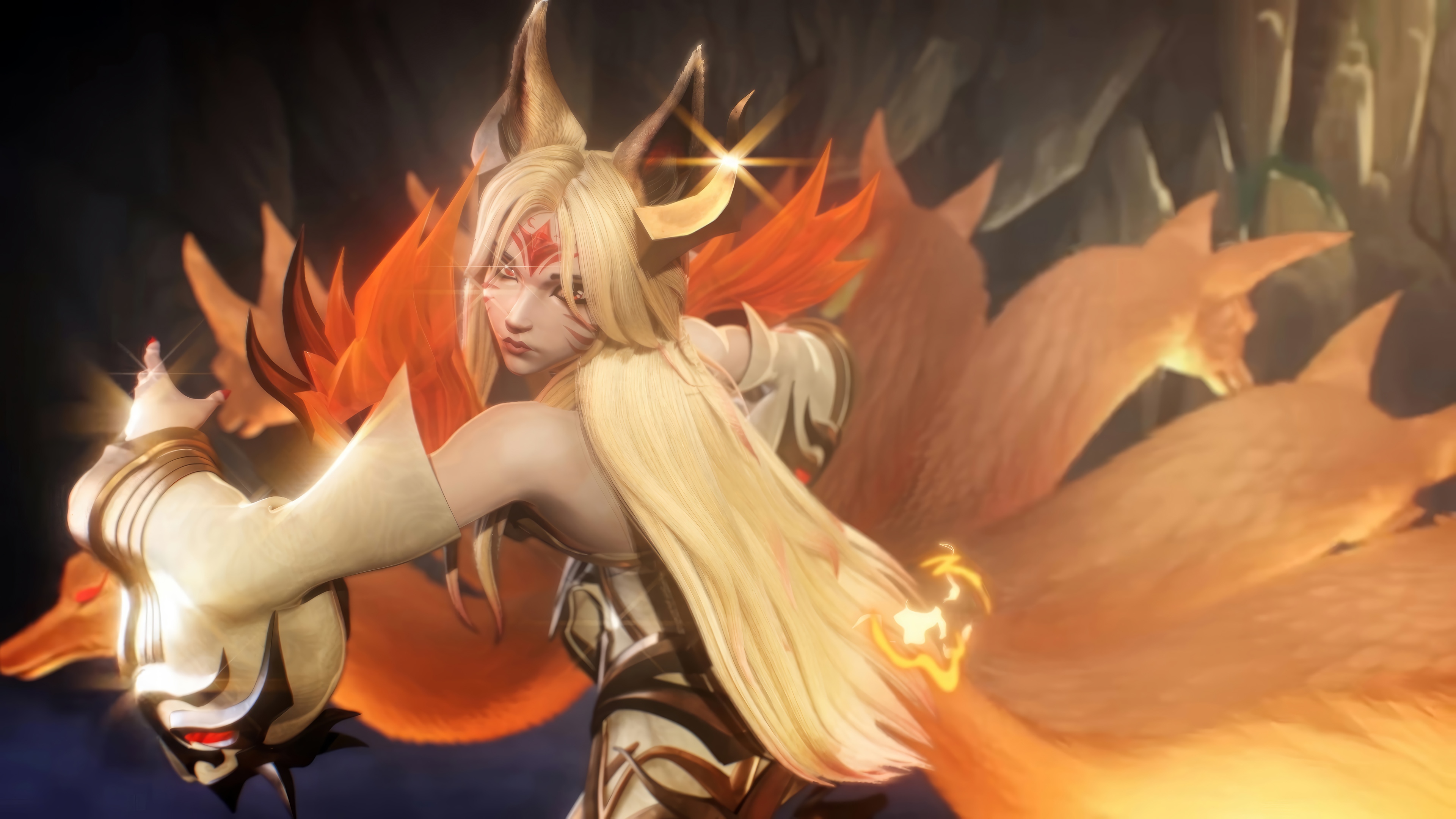 Ahri from League of Legends in 4K HD Wallpaper