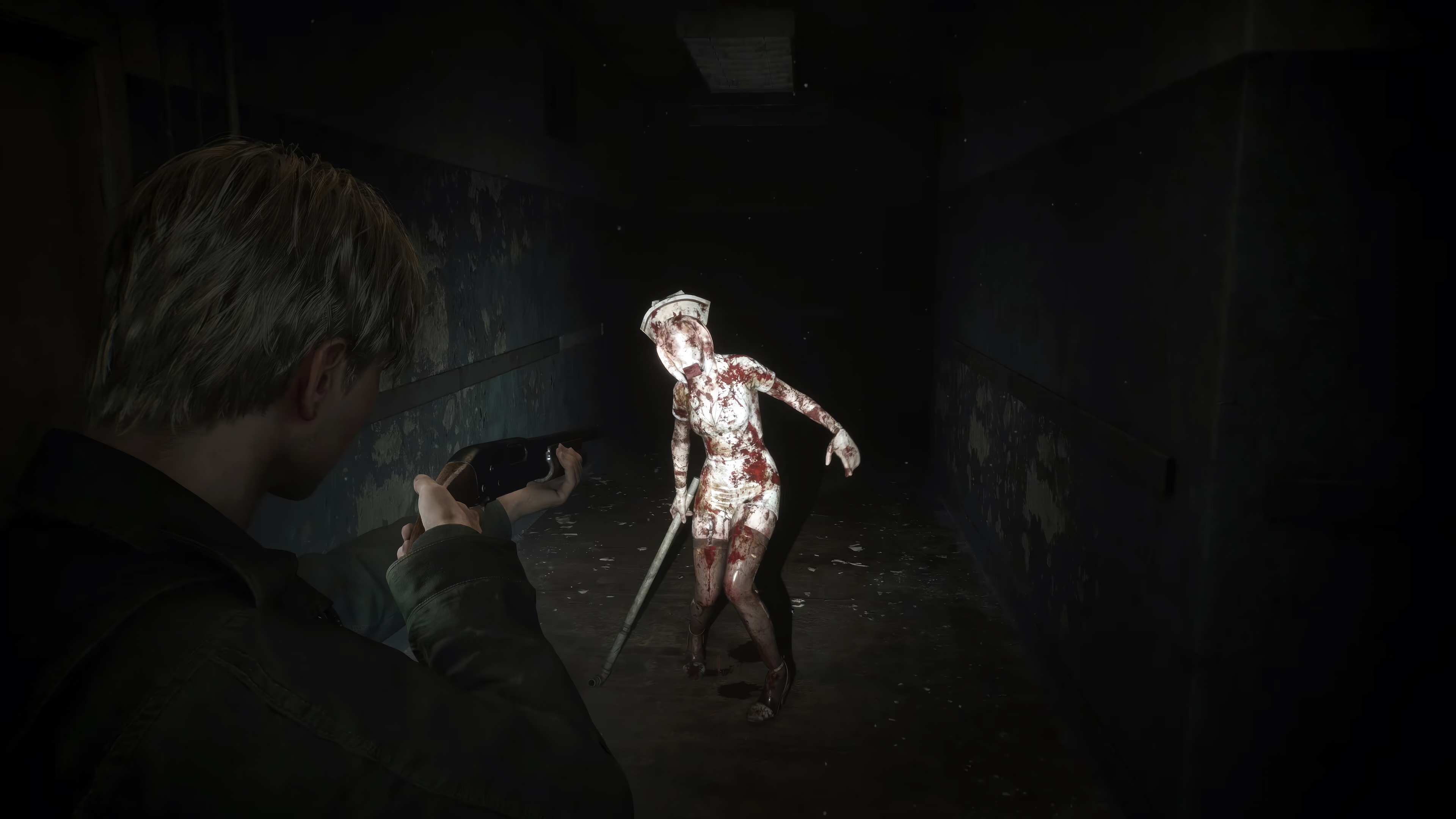Silent Hill 2 Nurse and Player Character HD Wallpaper