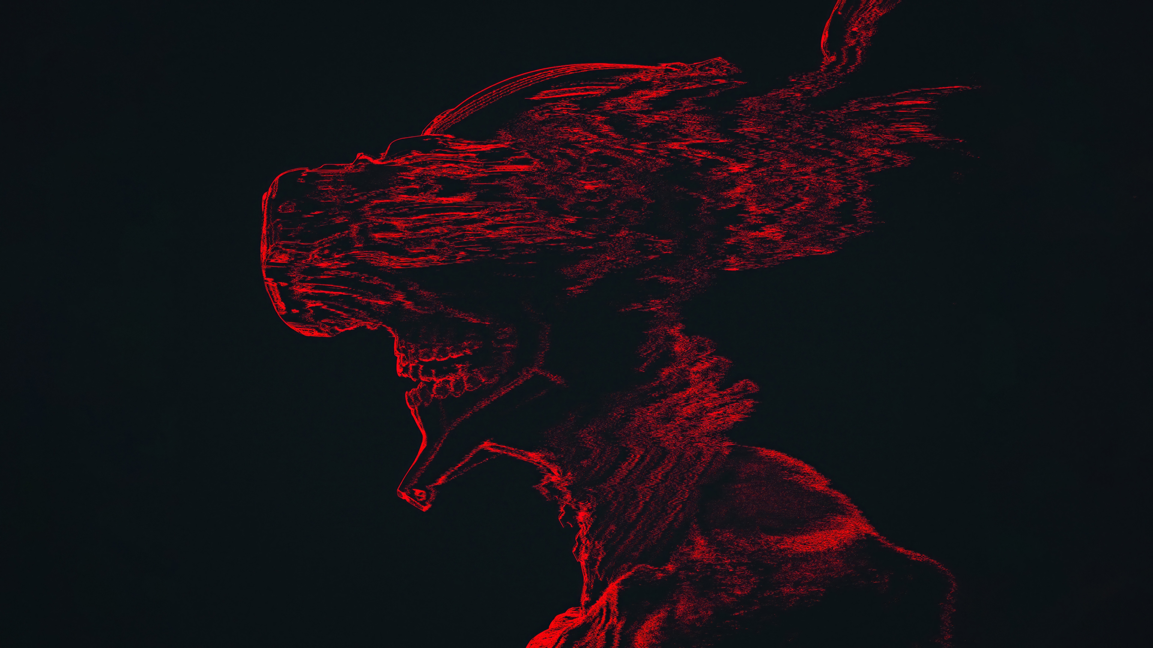 Sci-Fi Skull Soldier 4K HD Wallpaper