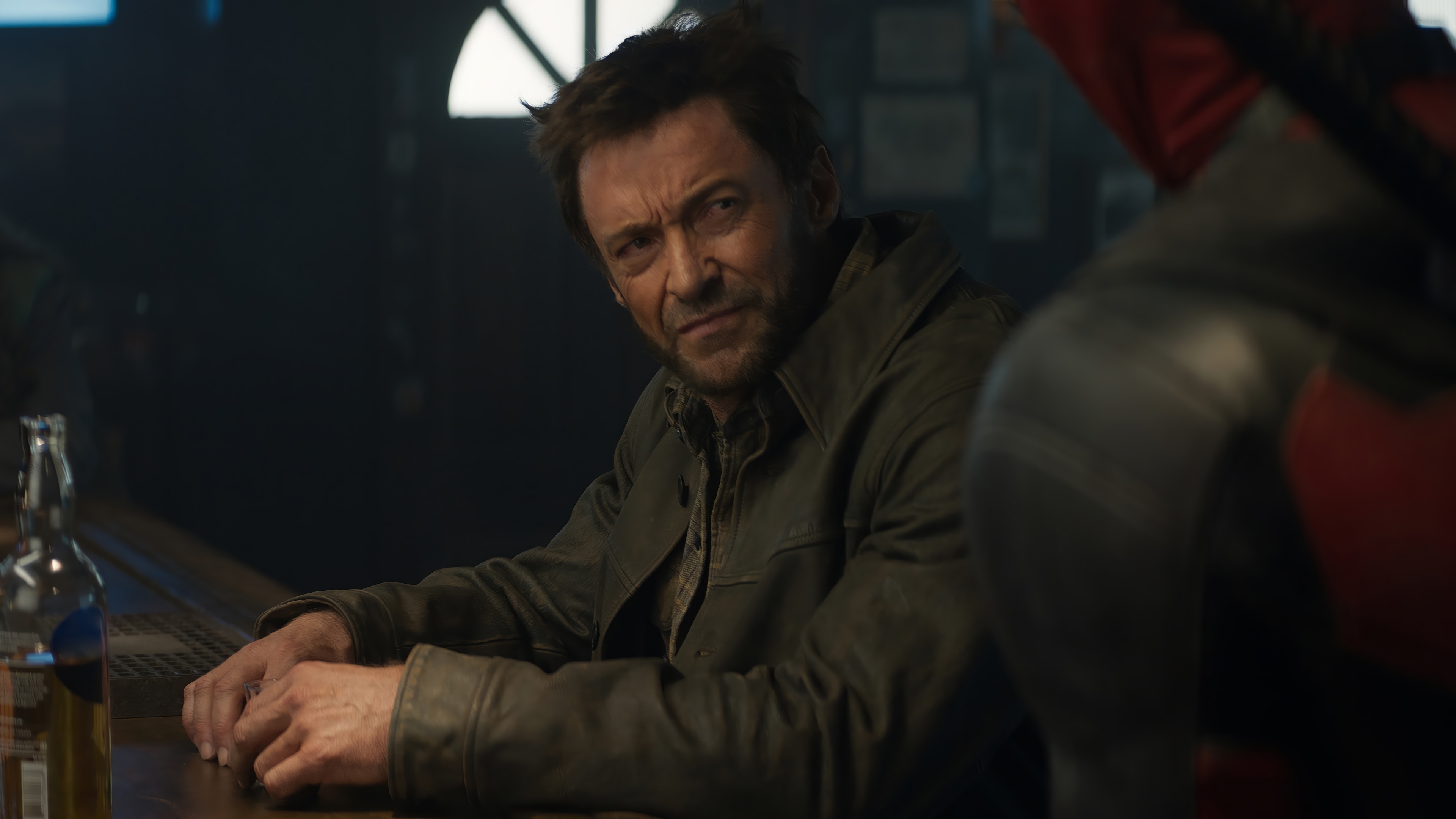 Wolverine and Deadpool in a bar HD Wallpaper
