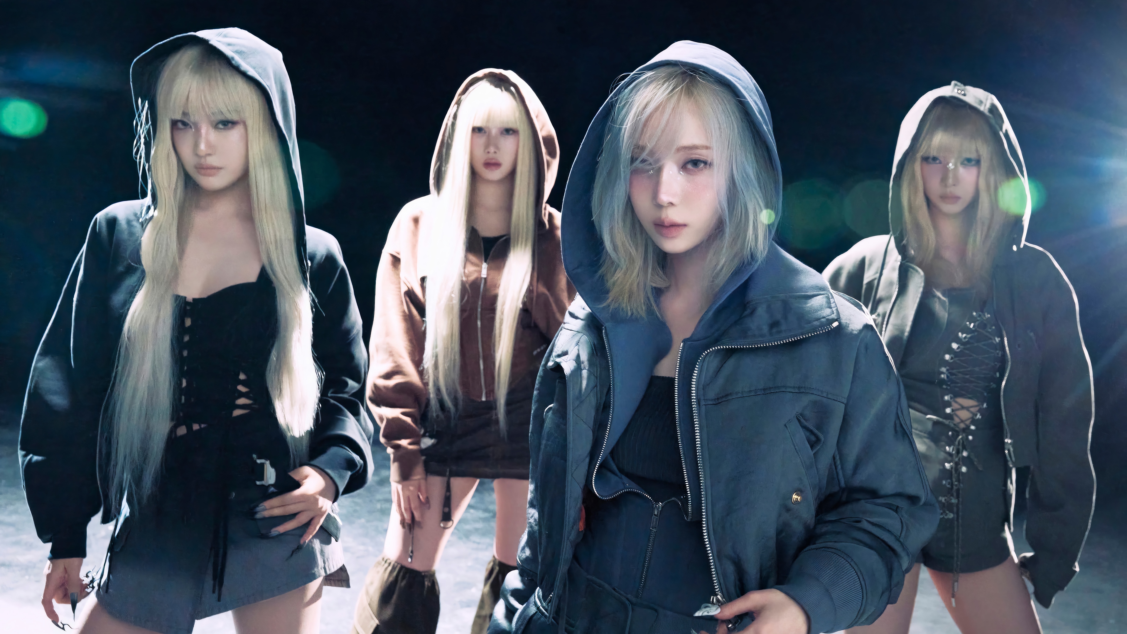 Aespa members Karina, Giselle, Winter, and Ningning in Armageddon concept HD Wallpaper
