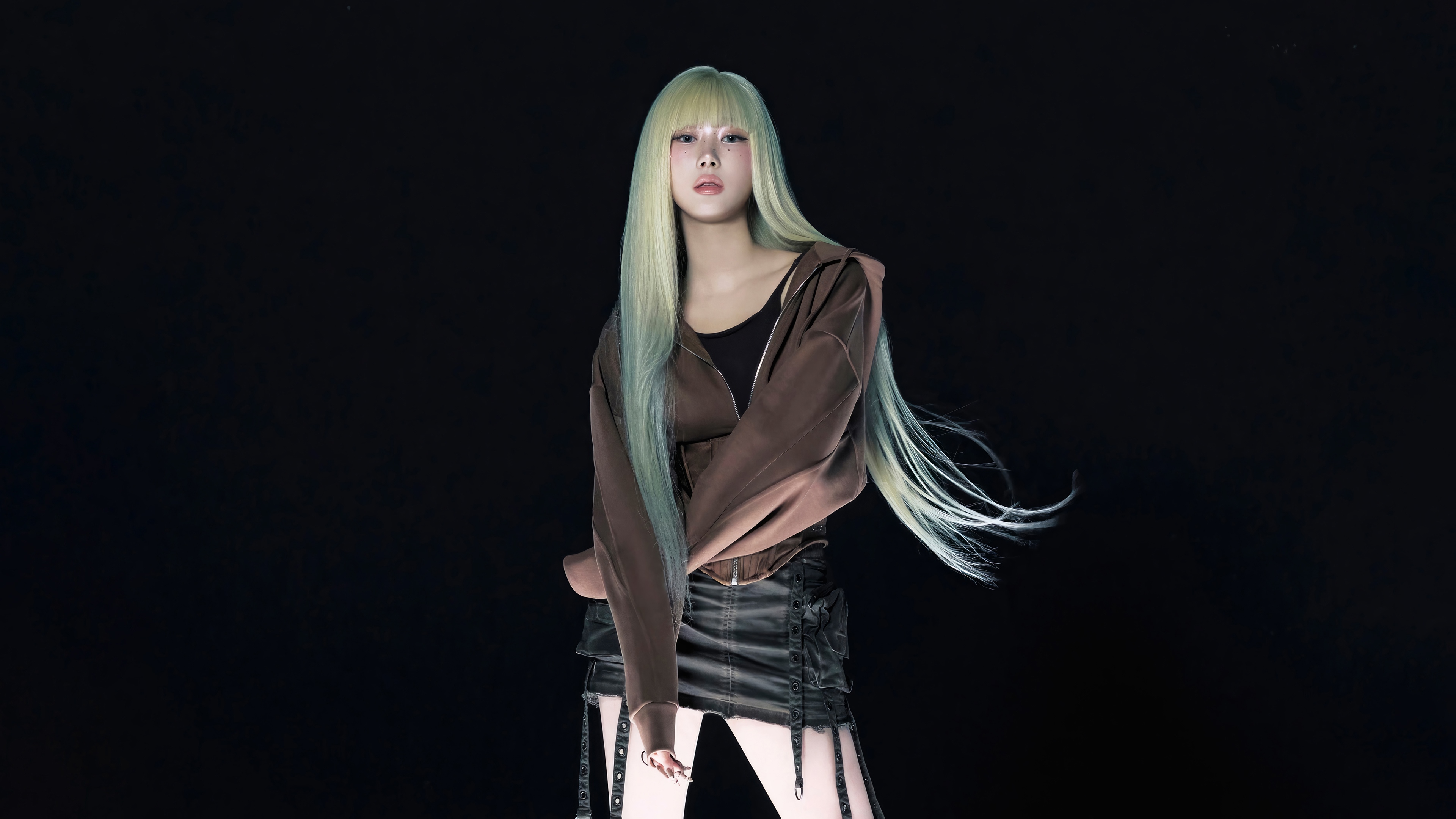 Giselle from Aespa in Kpop Armageddon 4K HD Wallpaper