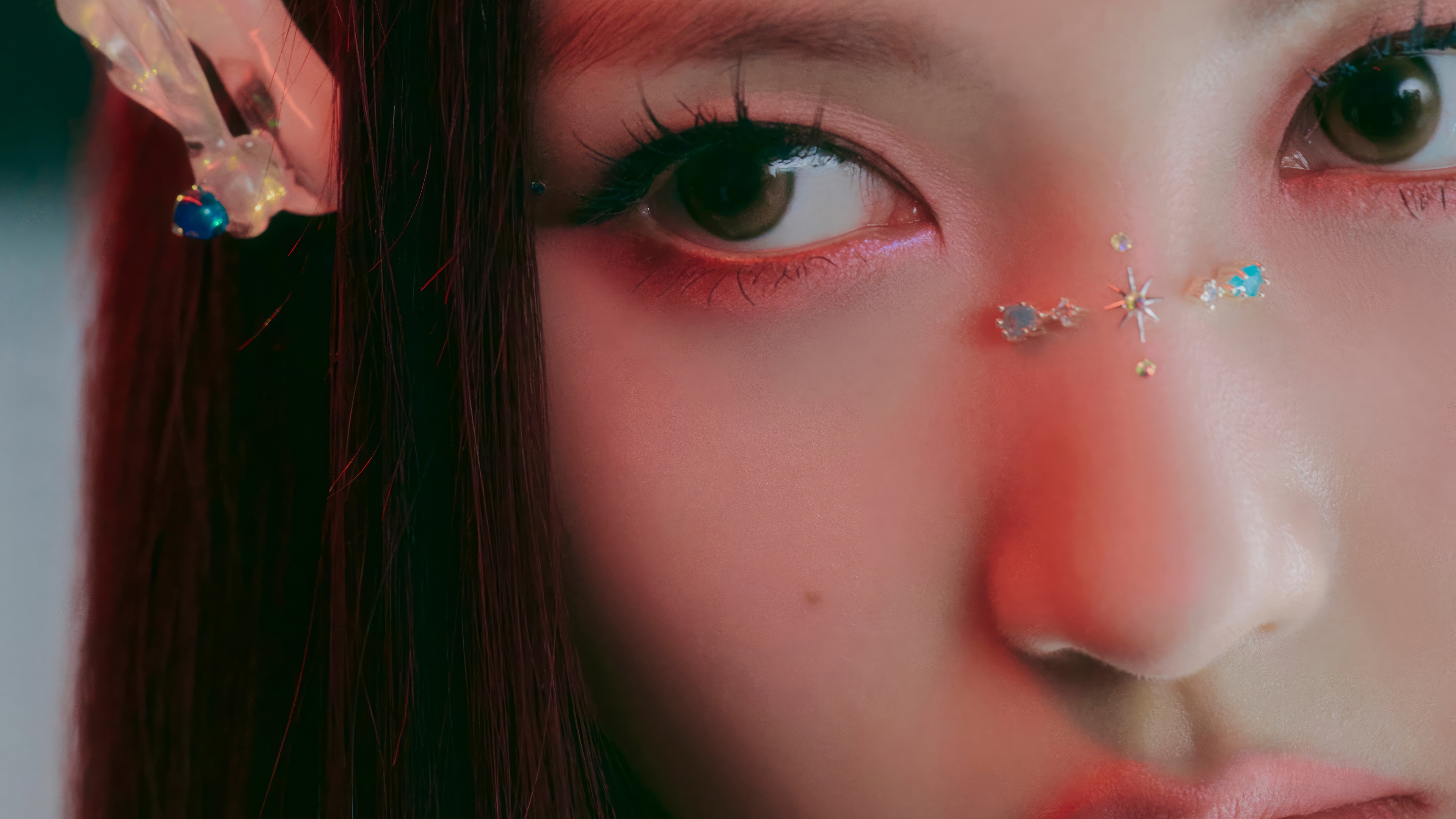 Gaeul from IVE with celestial face gems HD Wallpaper