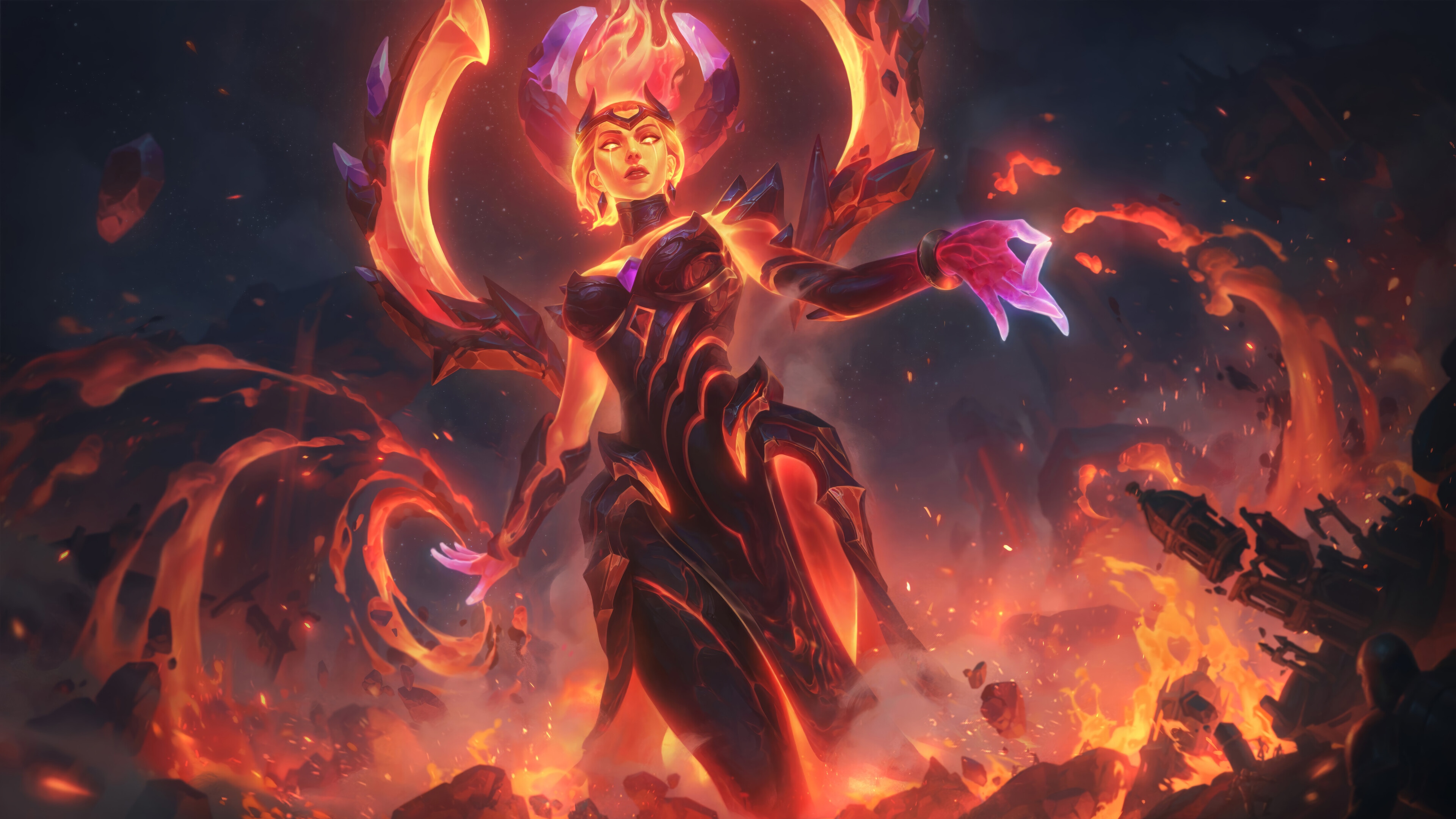 Infernal Karma Splash Art 4K HD Wallpaper