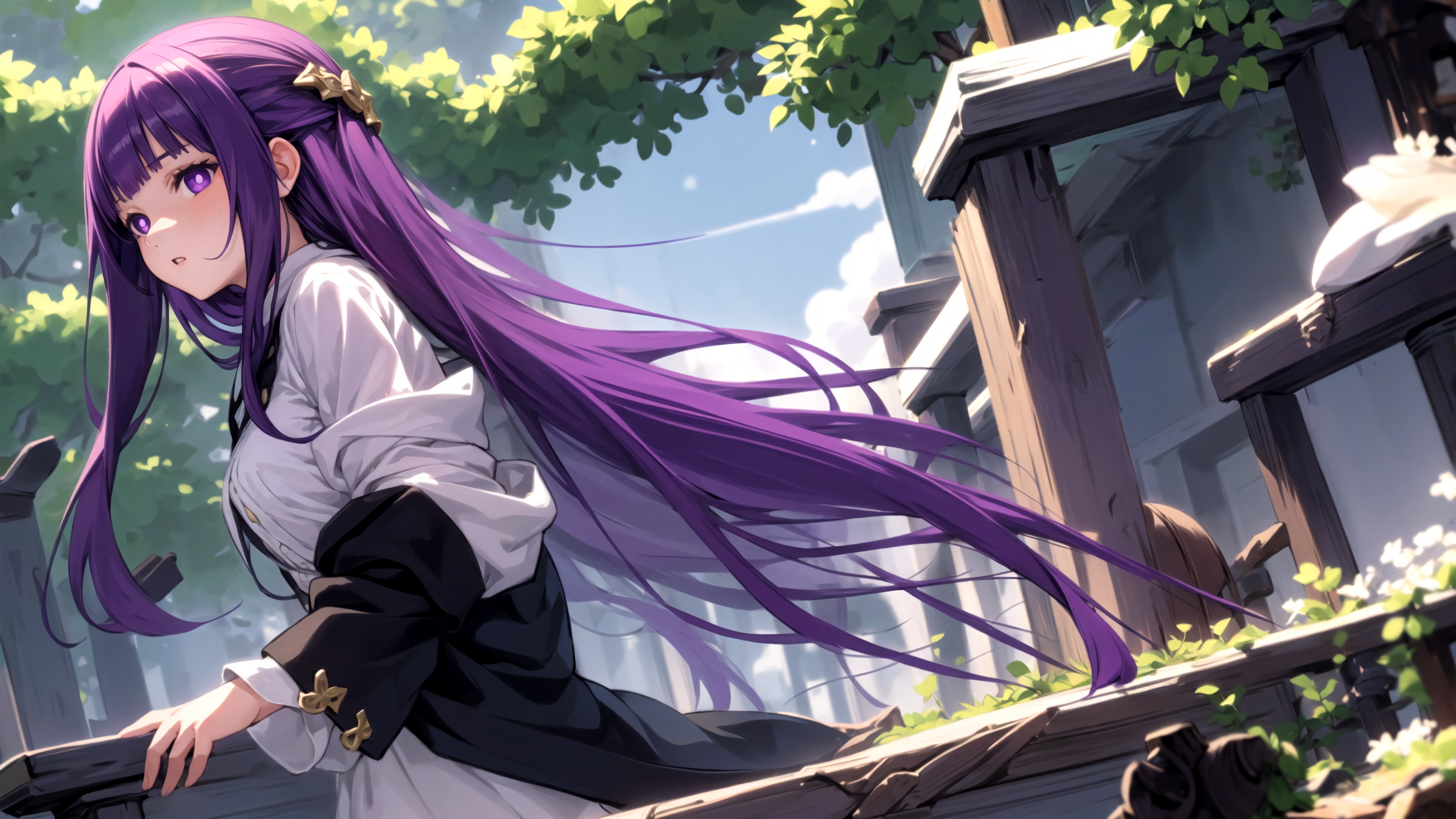 Frieren from Sousou no Frieren in 4K HD Wallpaper