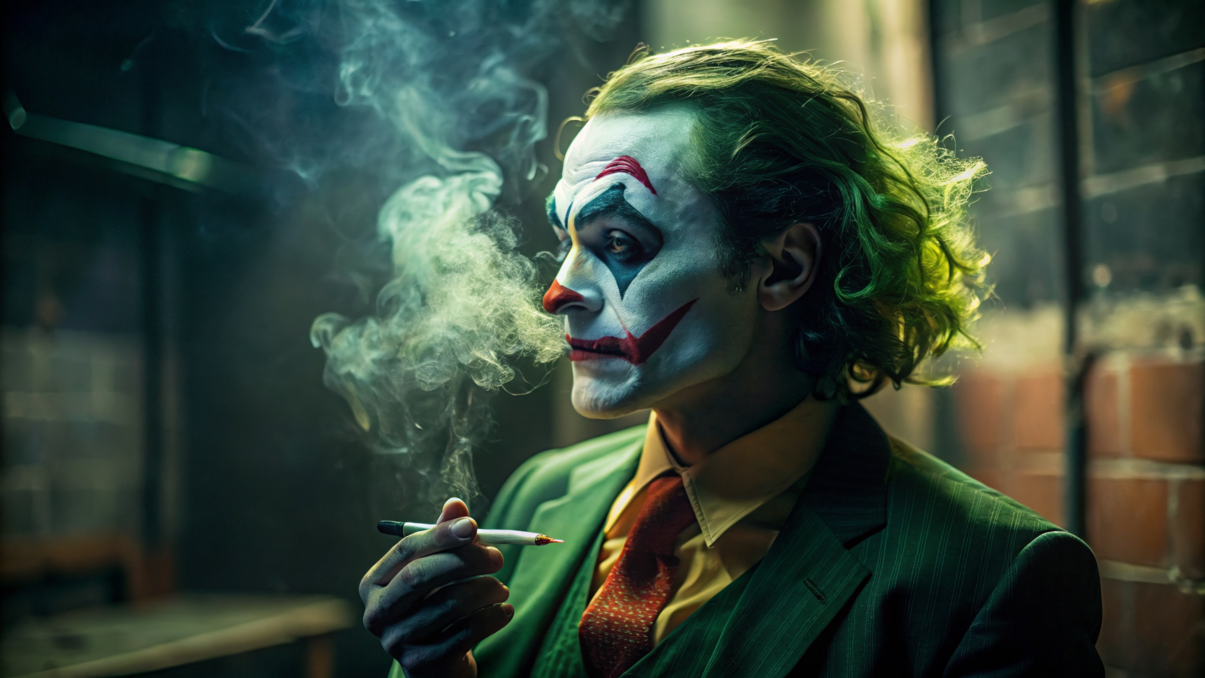 Joker Smoking 4K HD Wallpaper