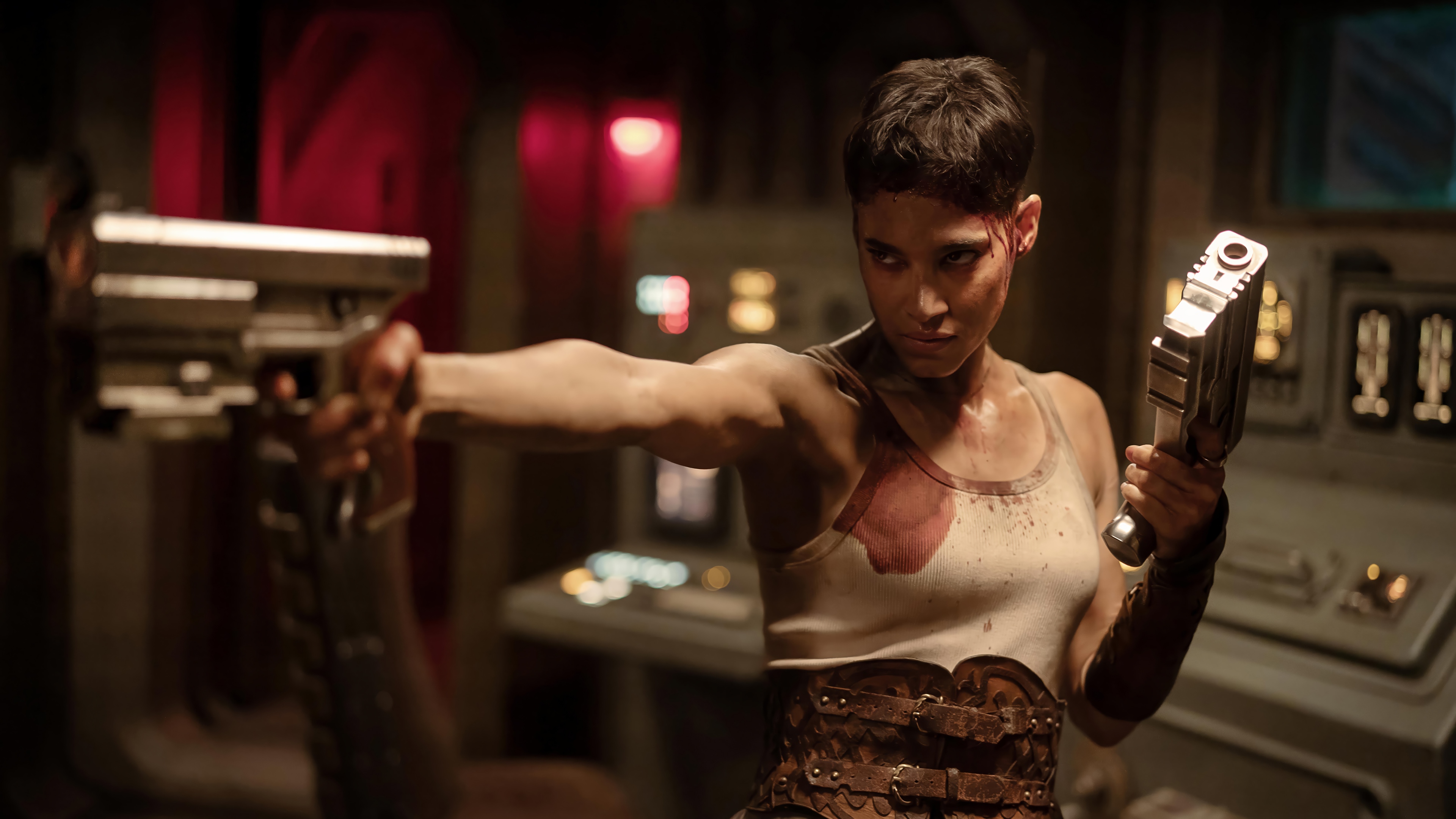 Rebel Moon: Sofia Boutella with Guns 4K HD Wallpaper