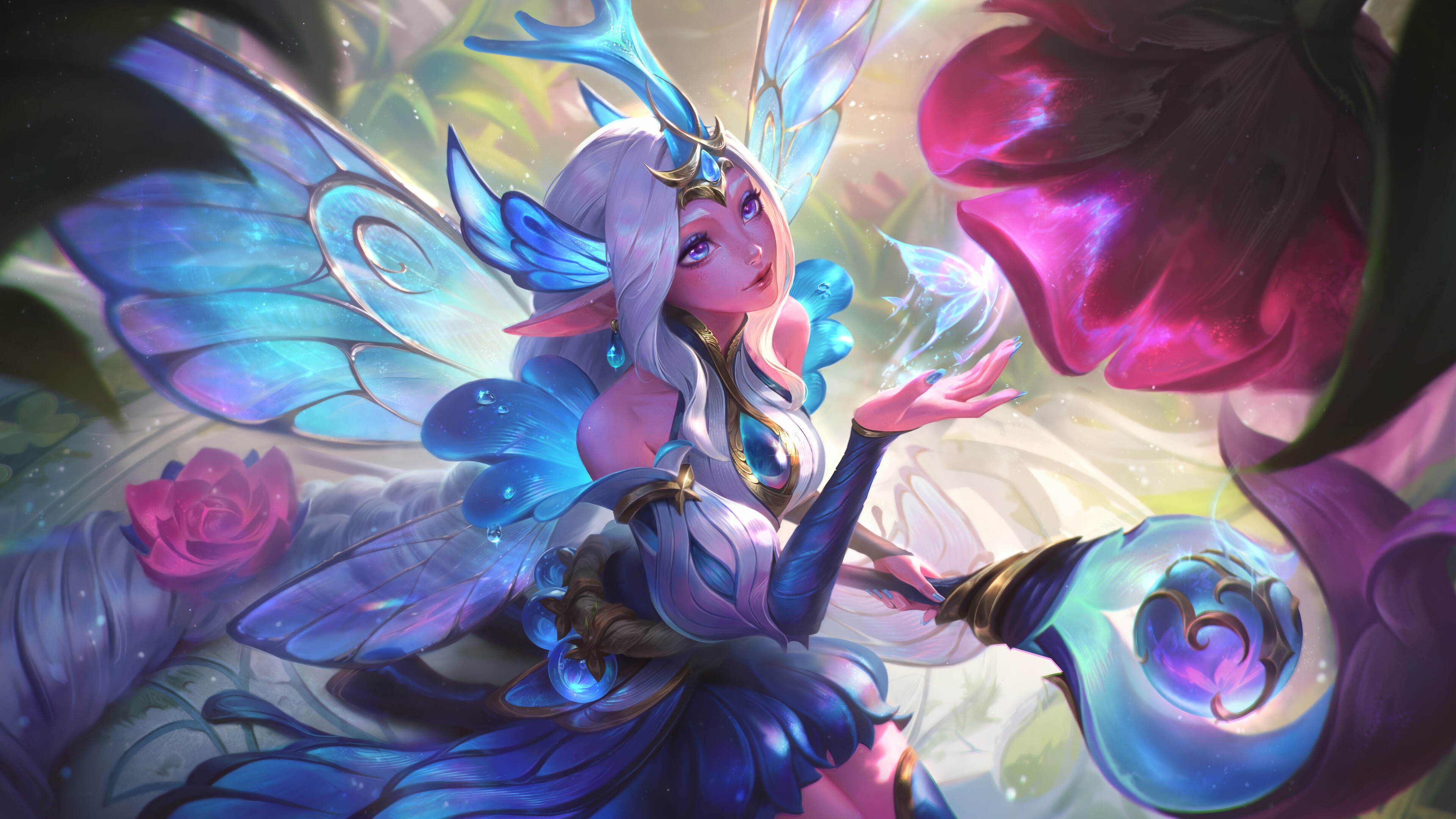Faerie Court Soraka Splash Art 4K HD Wallpaper