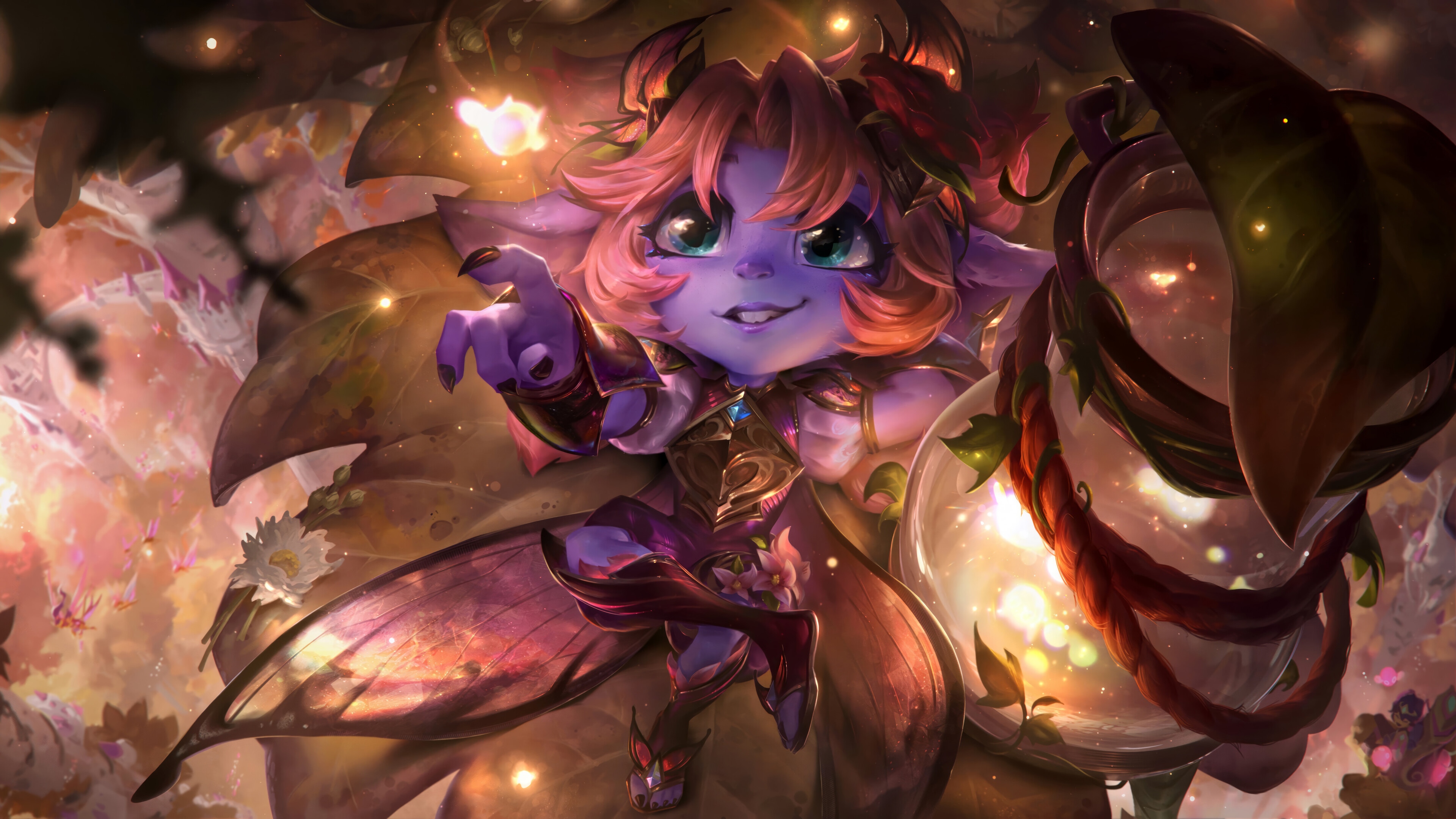 Faerie Court Tristana Splash Art 4K HD Wallpaper