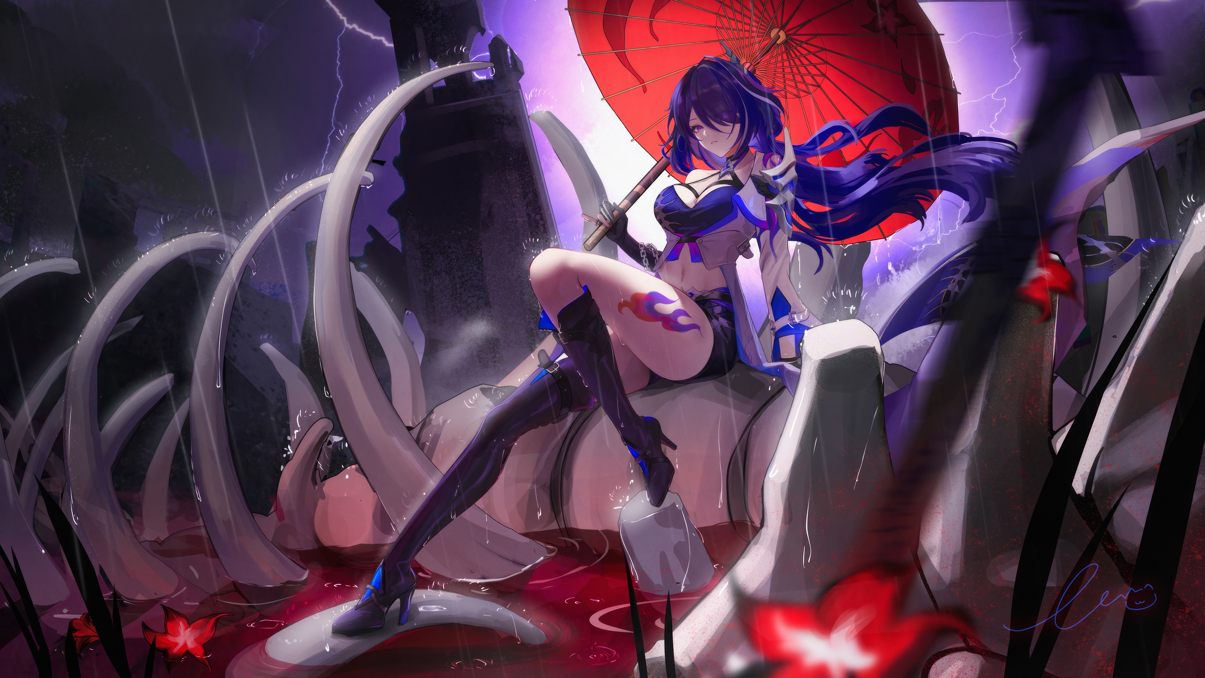Acheron from Honkai: Star Rail in 4K HD Wallpaper