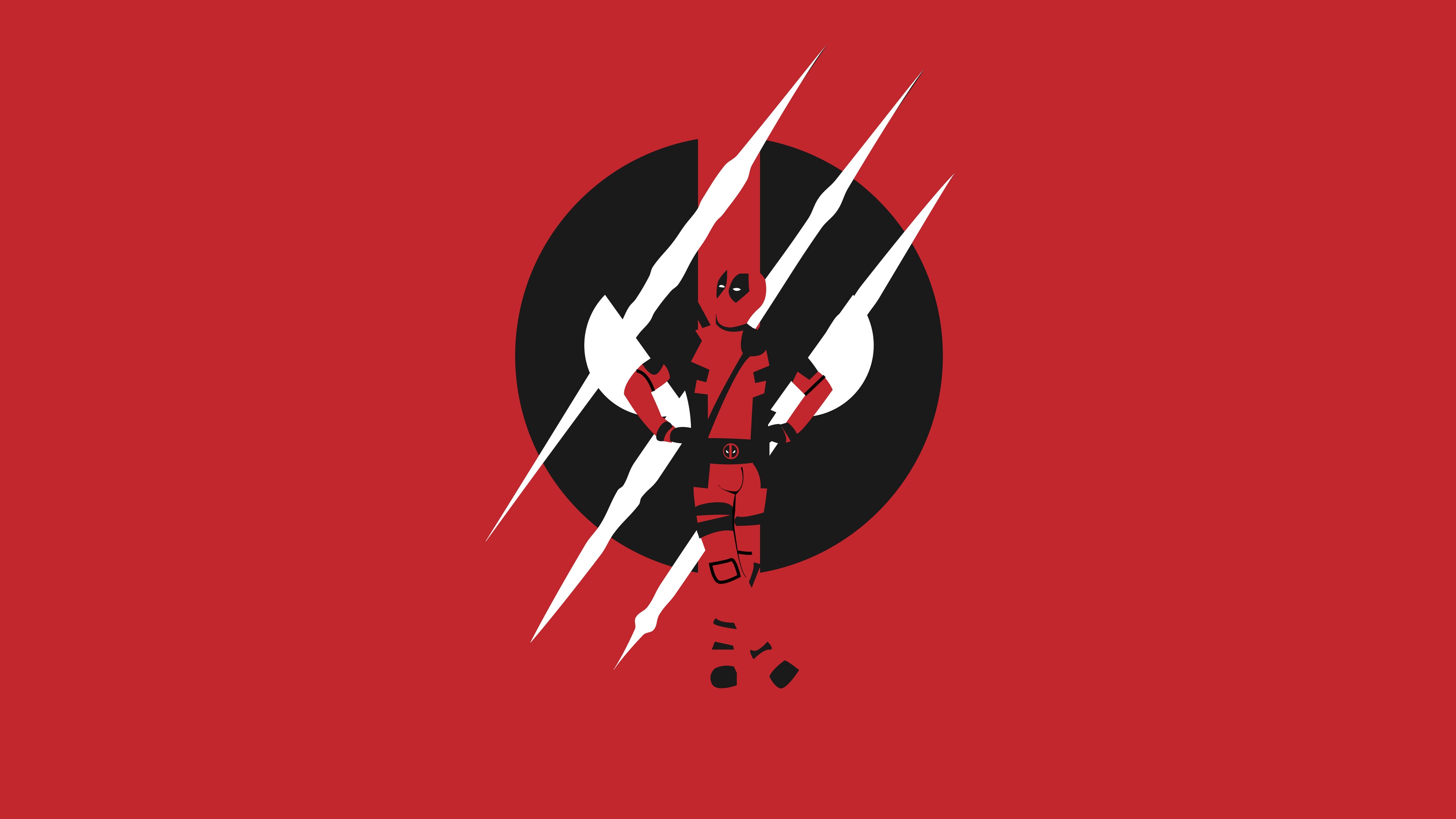Deadpool Minimalist 4K HD Wallpaper