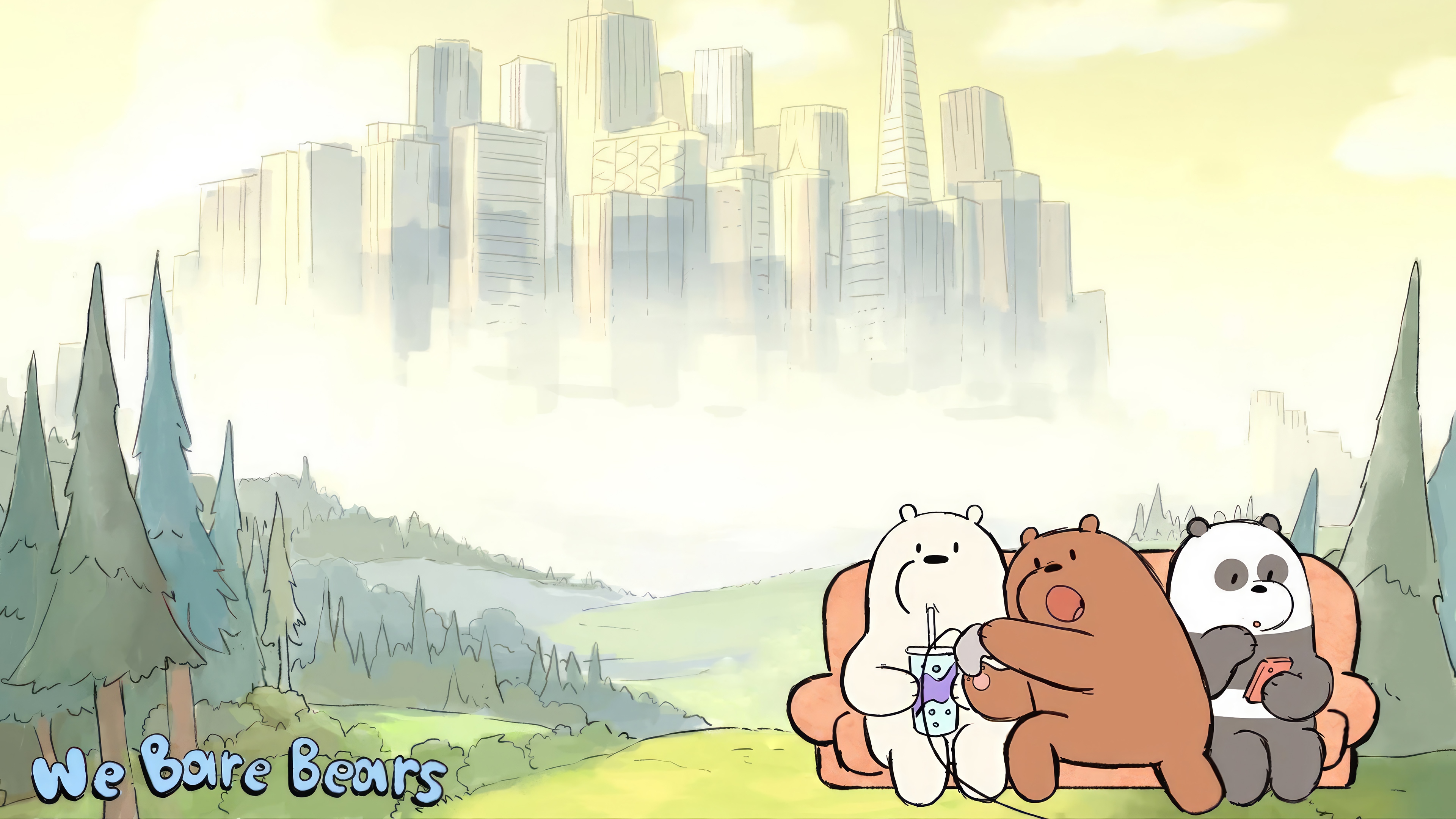 We Bare Bears 4K HD Wallpaper